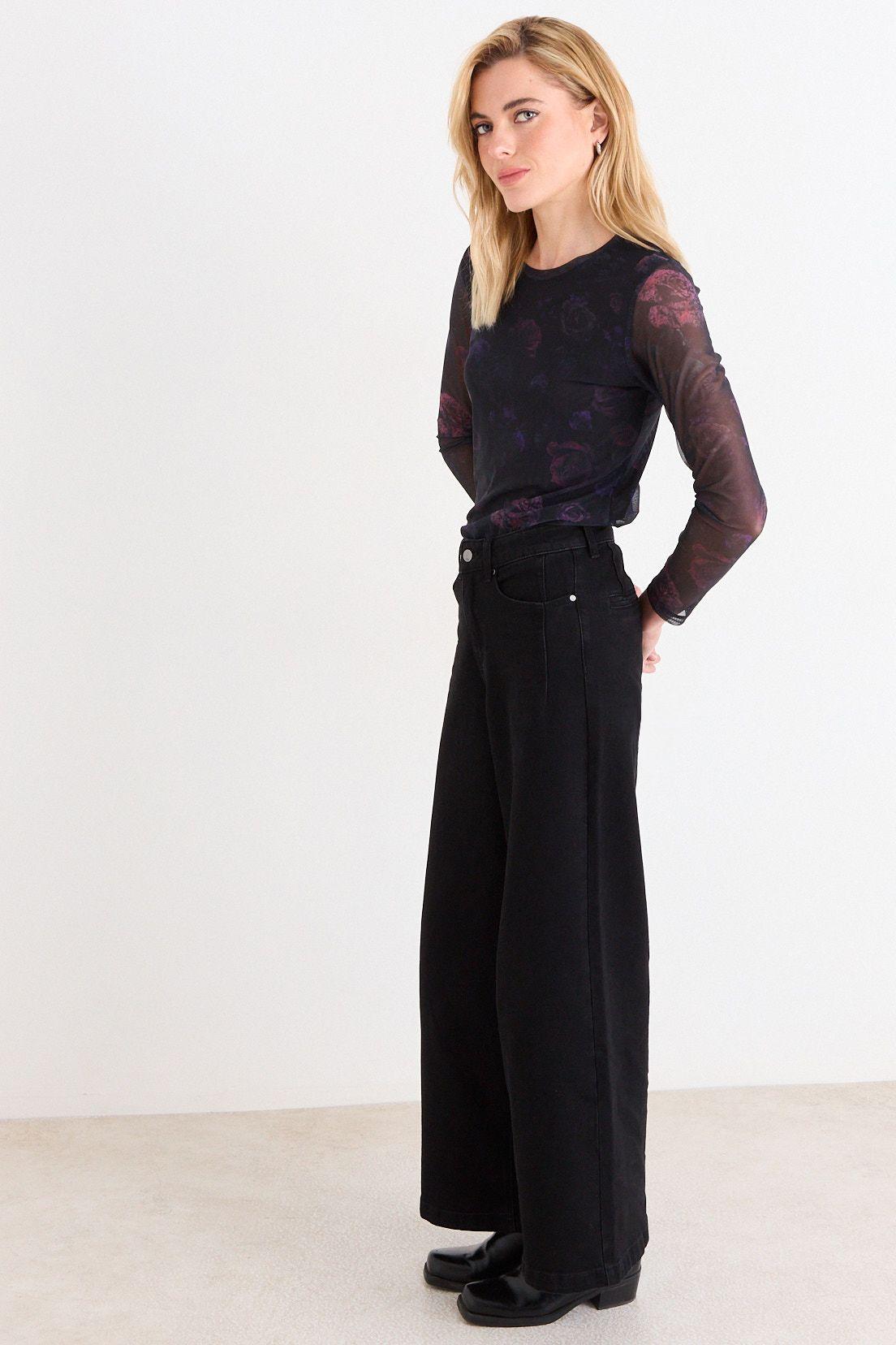 Jeans Wide Negro Ash 11307226004102-4