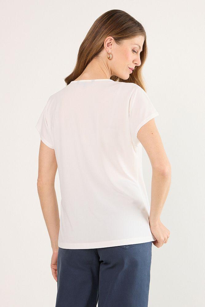 Polera Manga Corta Blanco Ma Griffe 14202225008101-2