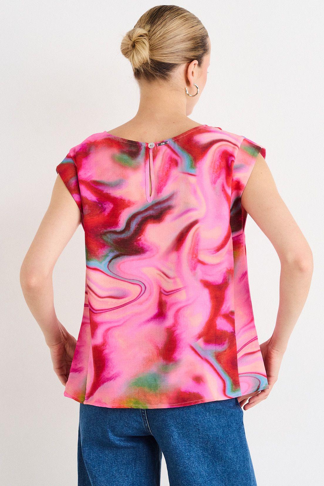 Blusas Sin Manga Rosa Ash 14107226055123-2