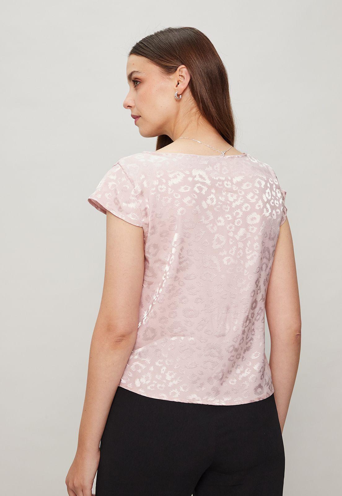 Top Satin Animal Print rosa Ash 14007124051123-4
