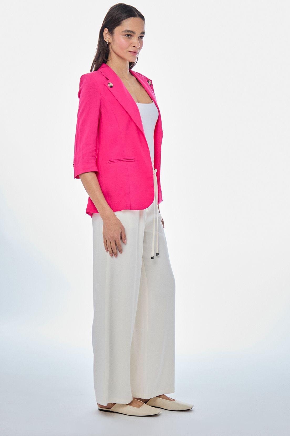 Blazer Liso Fucsia iO 16020224019116-2