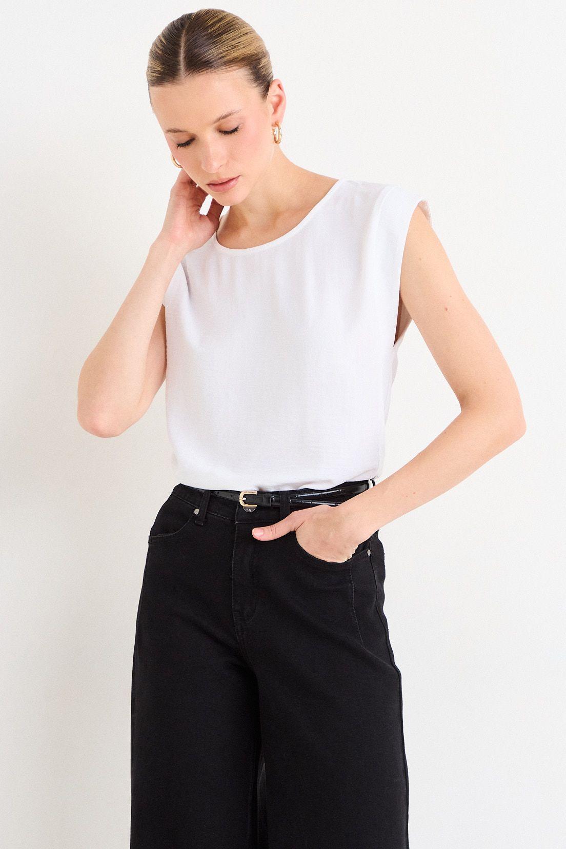 Blusas Sin Manga Crudo Ash 14007226005105-0