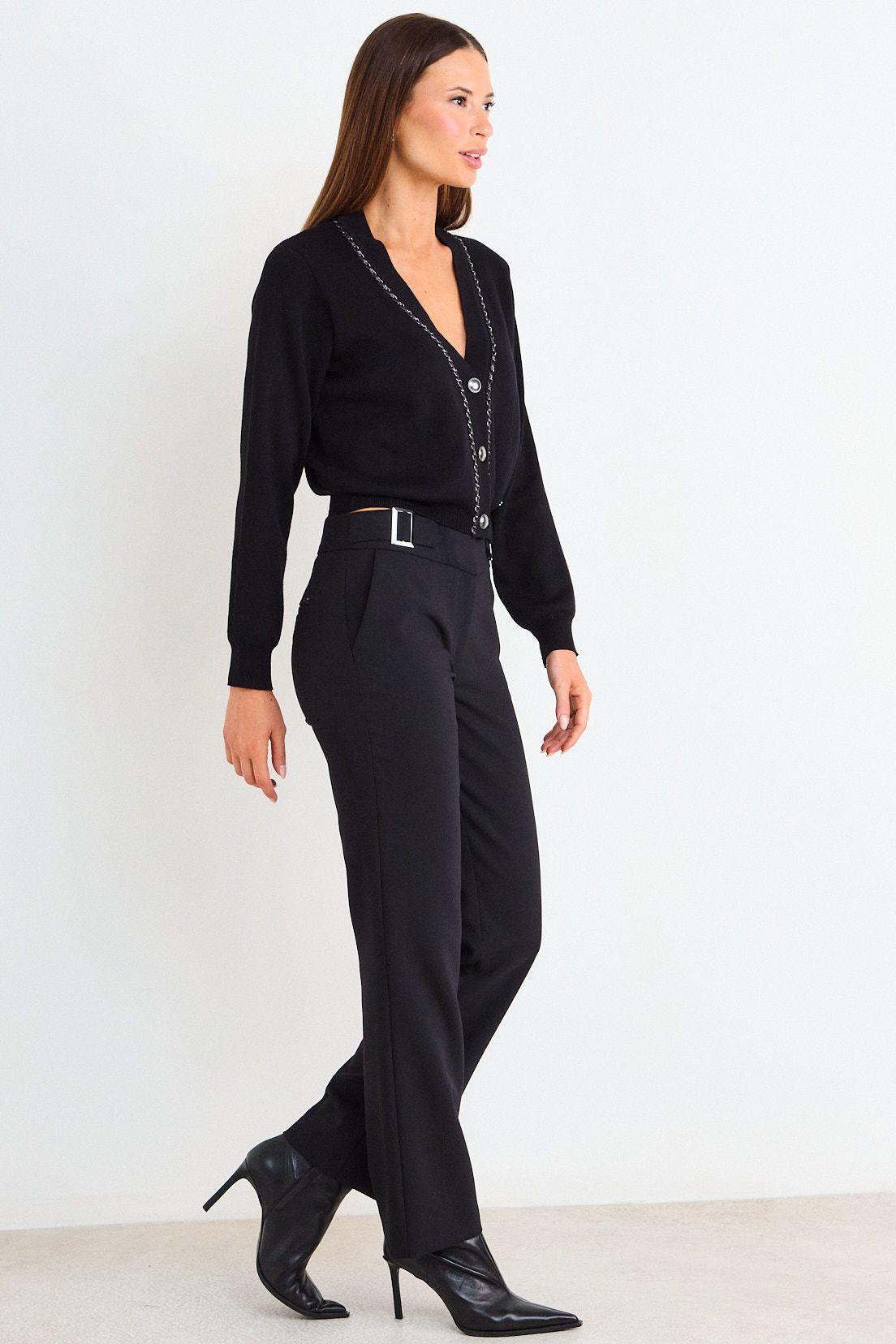 Cardigan Cadena Negro Ash 18007126006102-4