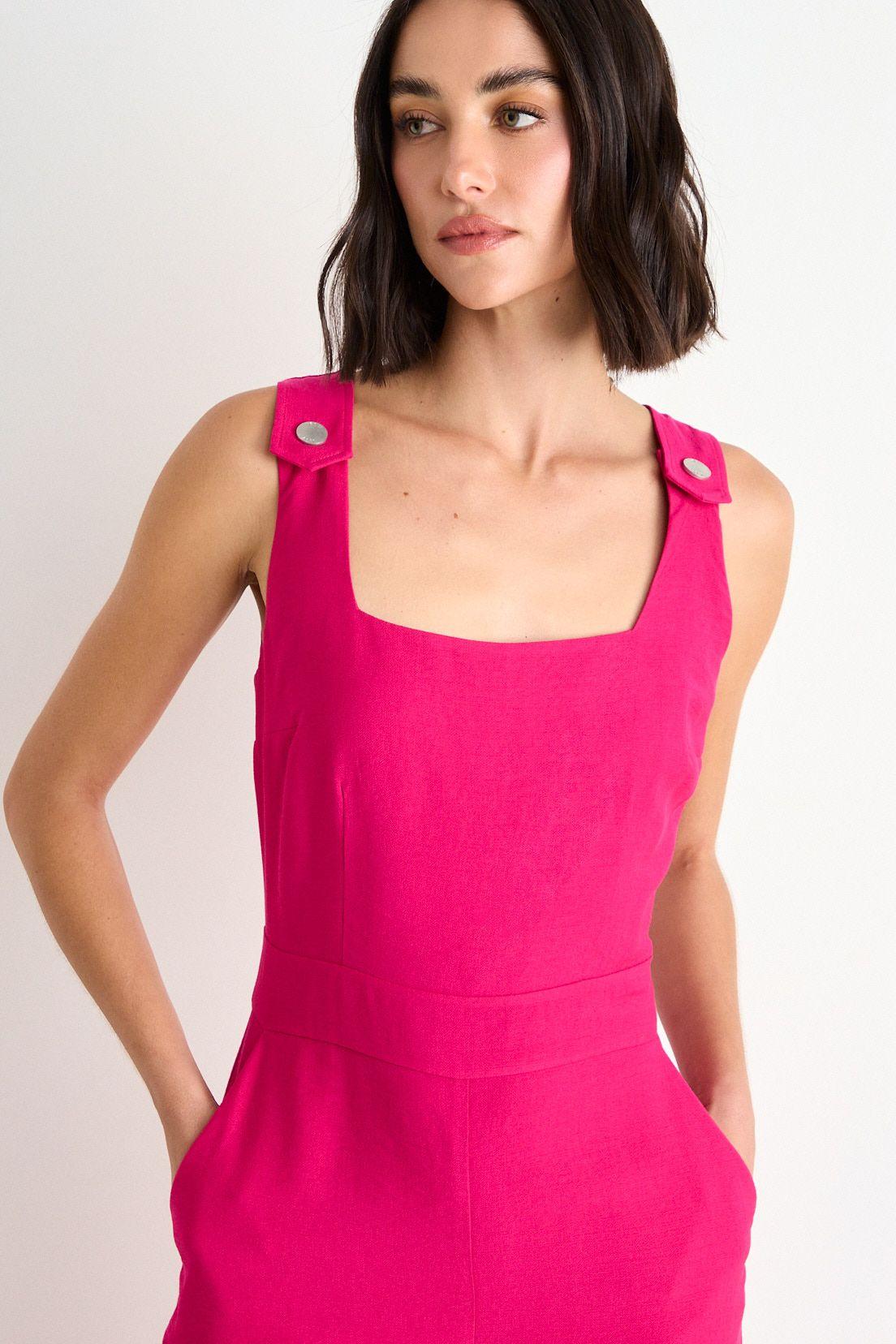 Enterito Largo Sin Mangas Fucsia Ash 13207126050116-1