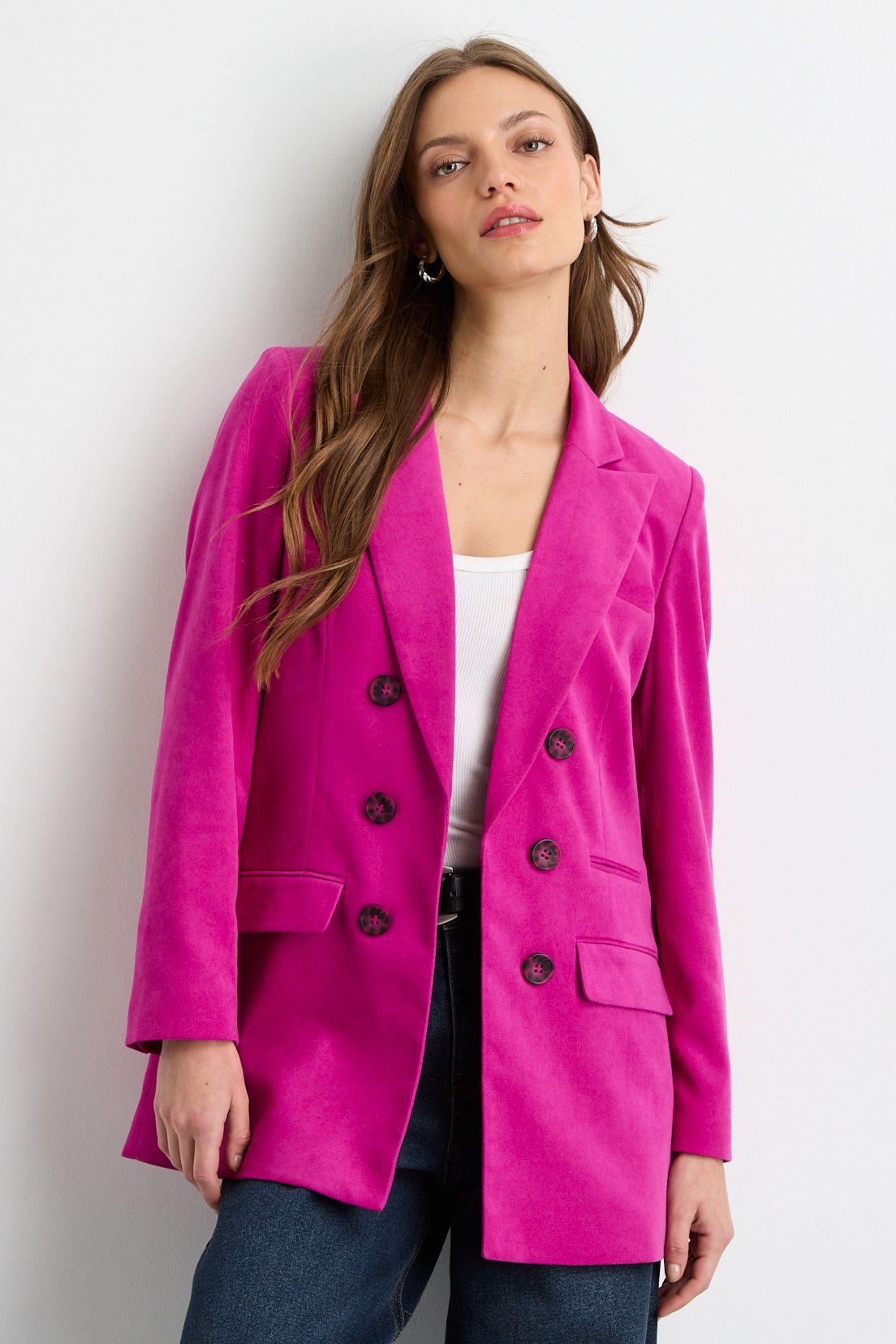 Blazer Liso Fucsia 16020125064116-0