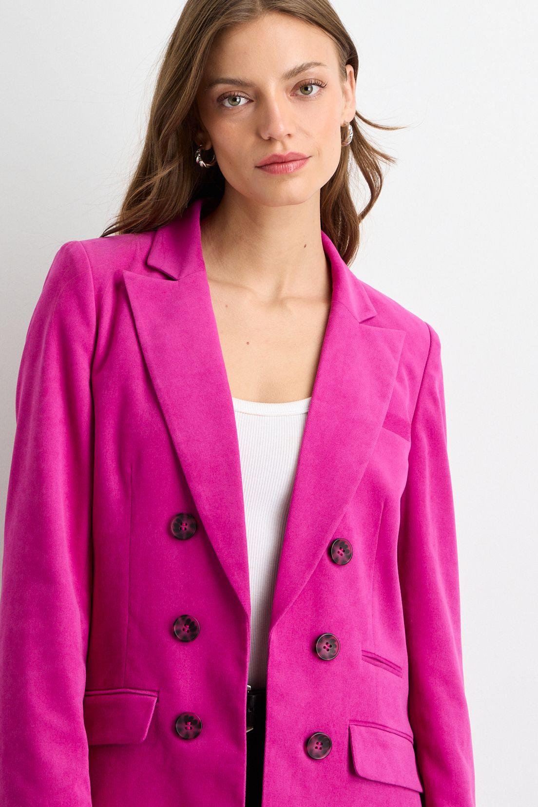 Blazer Liso Fucsia 16020125064116-1