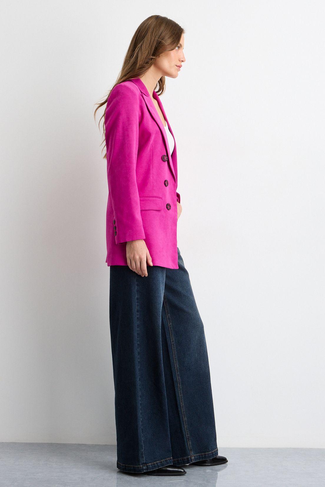 Blazer Liso Fucsia 16020125064116-2