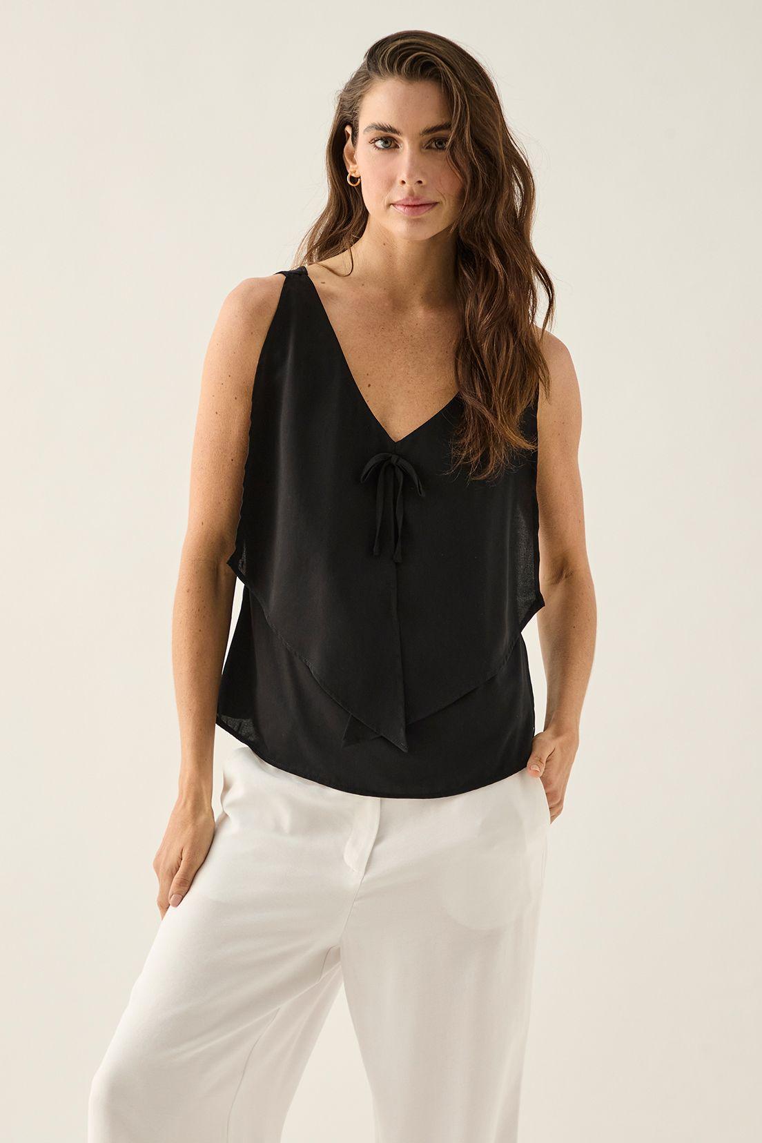 Blusa Lisa Negro Ash 14007125050102-0