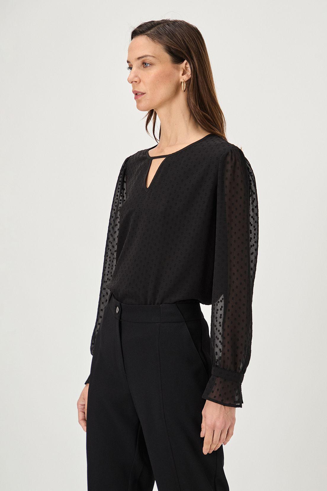 Blusa Lisa Negro Ma Griffe 14004224004102-2
