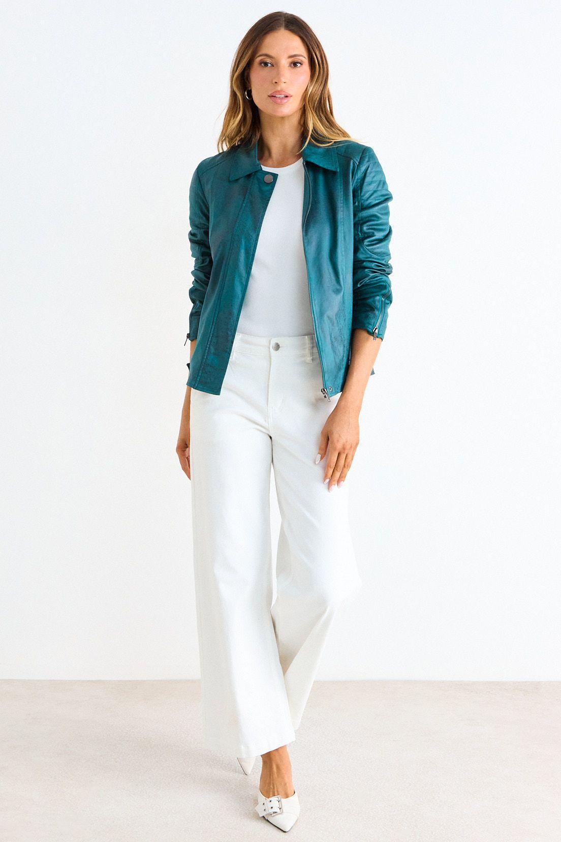 Chaqueta Suede Verde Ash 17507126051217-3