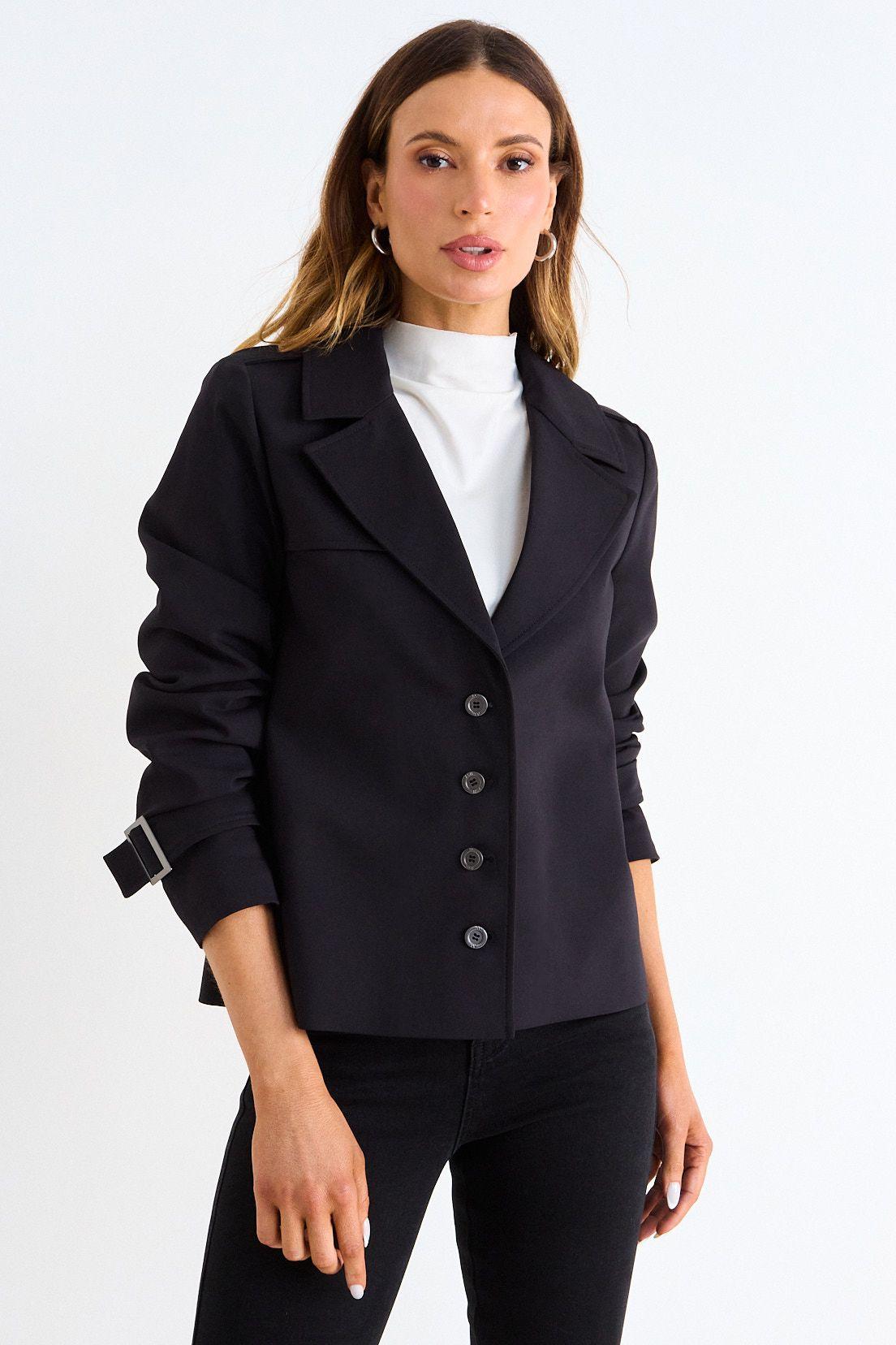 Trench Corto Negro Ash 17407126002102-0