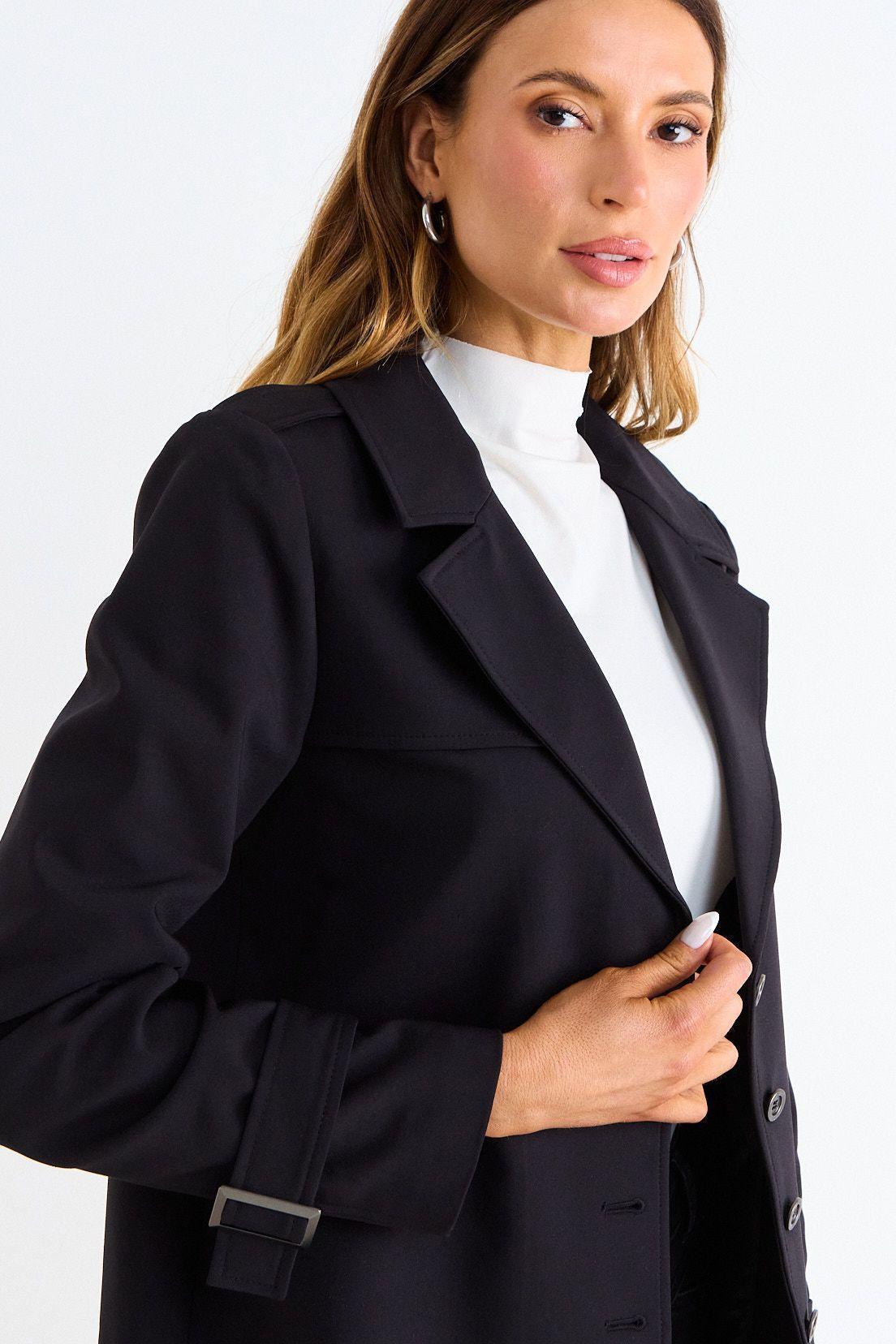 Trench Corto Negro Ash 17407126002102-1