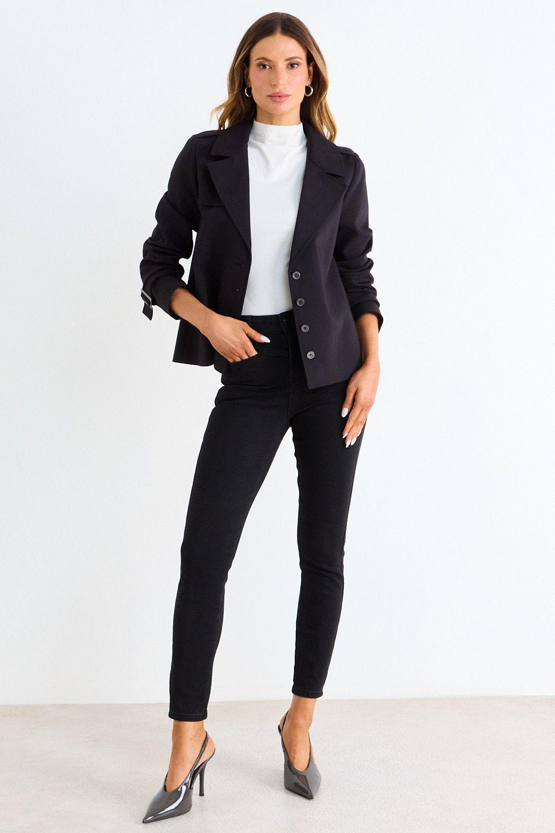 Trench Corto Negro Ash 17407126002102-3