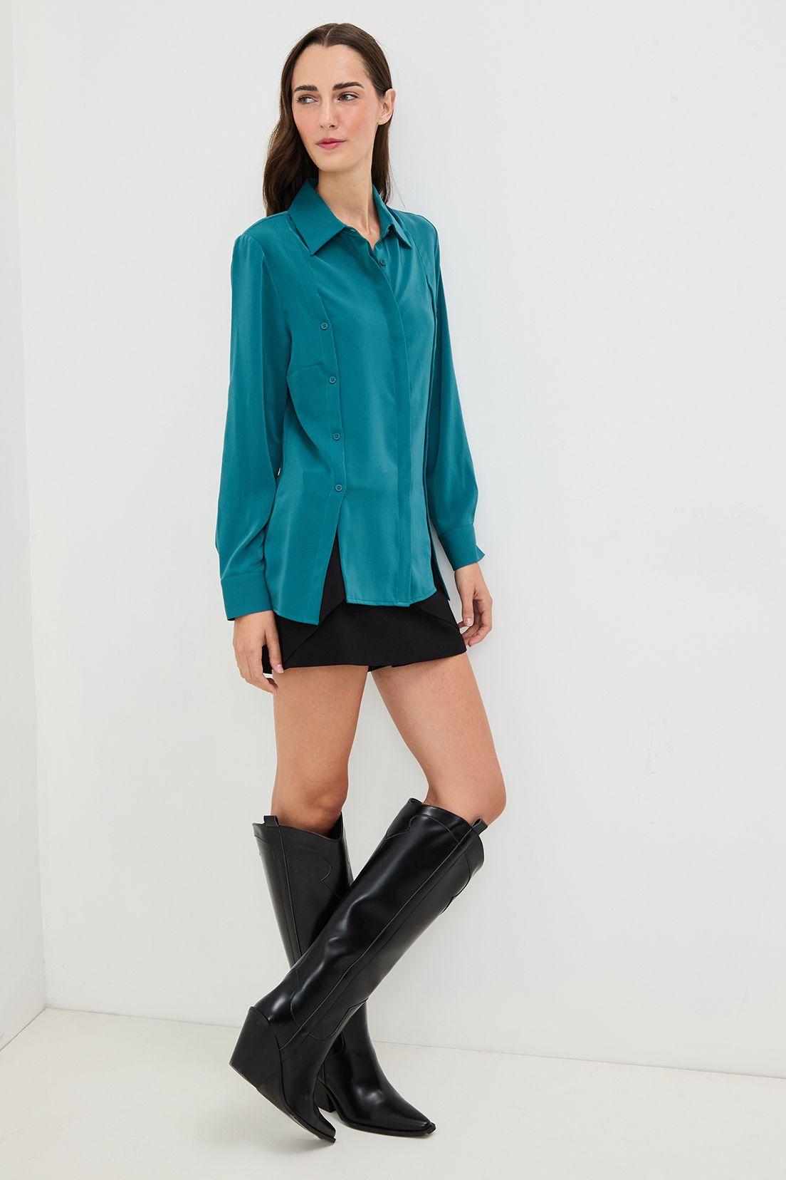 Blusa Lisa Verde Oliva 14020125065107-3