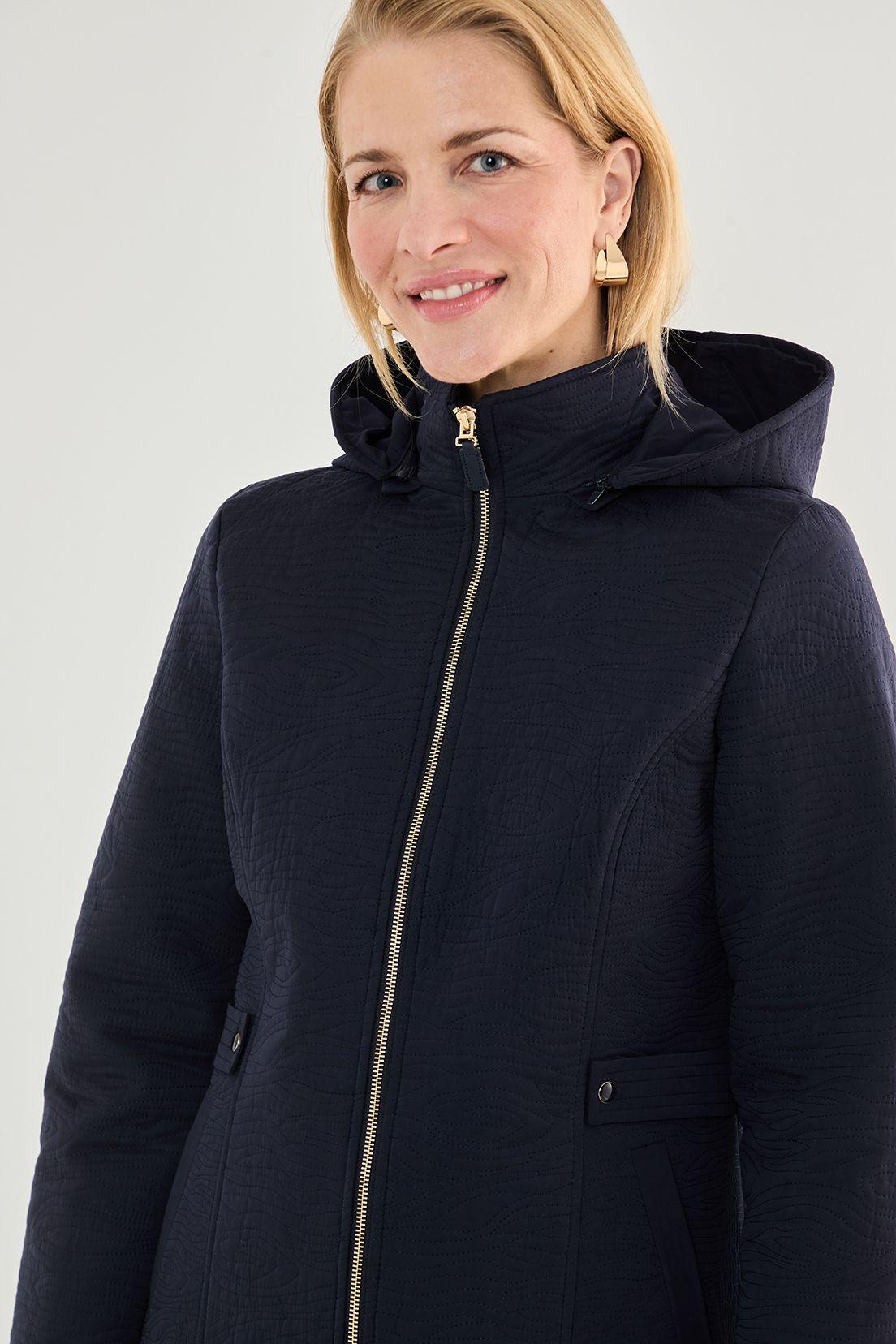 Parka Media Con Gorro Azul 17602125006104-1