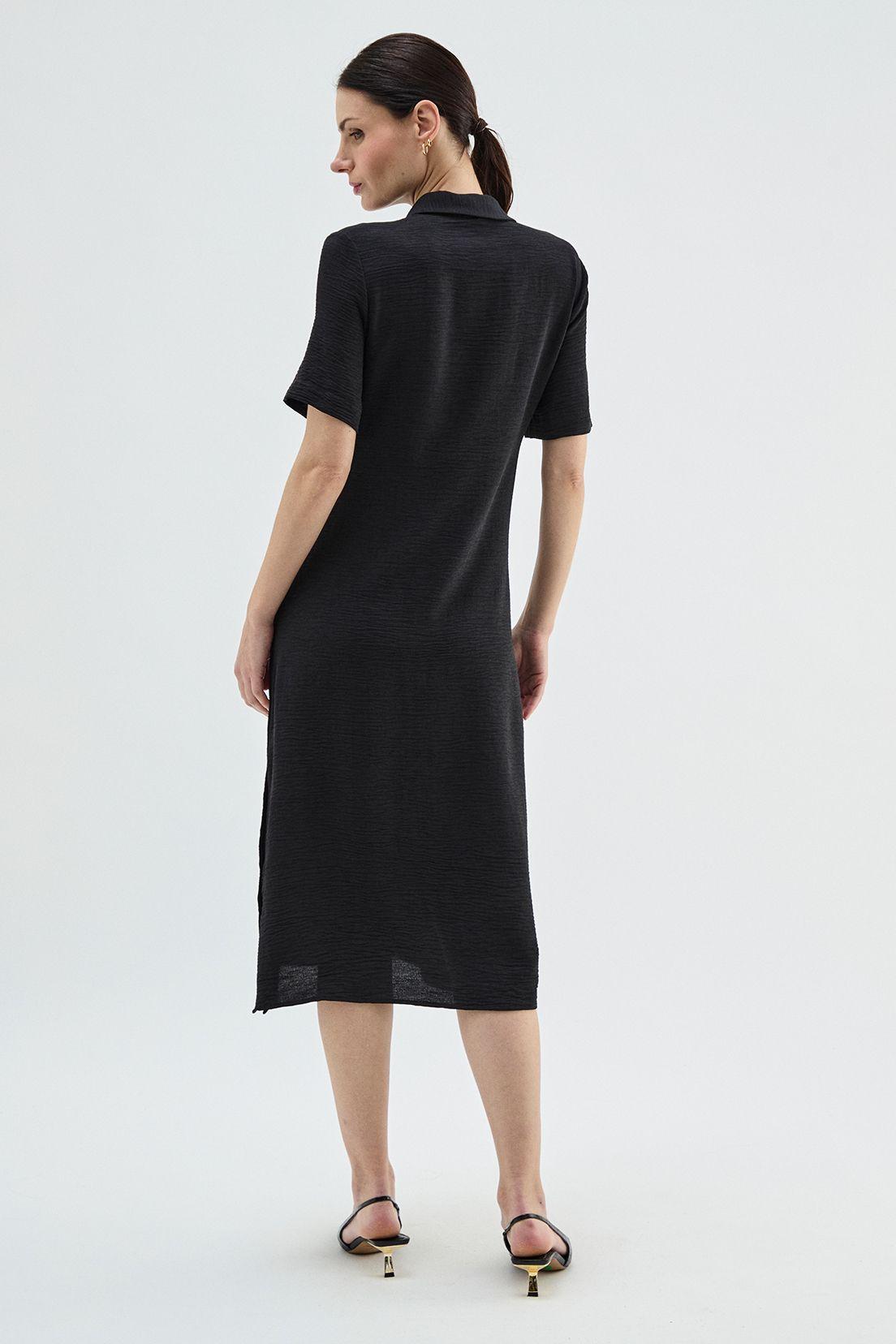Vestido Camisero Holgado Negro Ma Griffe 13002224004102-4