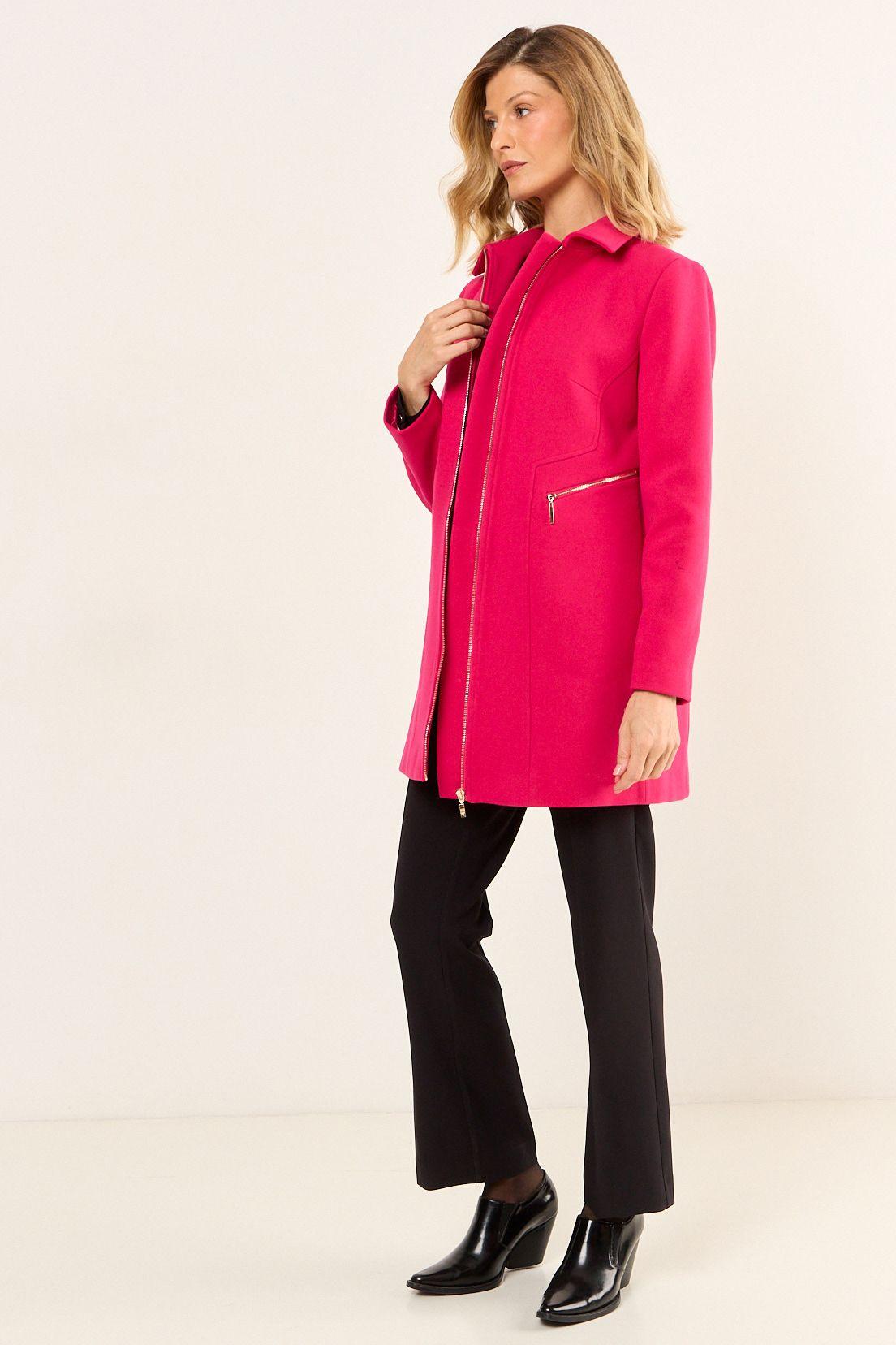 Chaqueton Liso Fucsia Ma Griffe 17202126004116-4