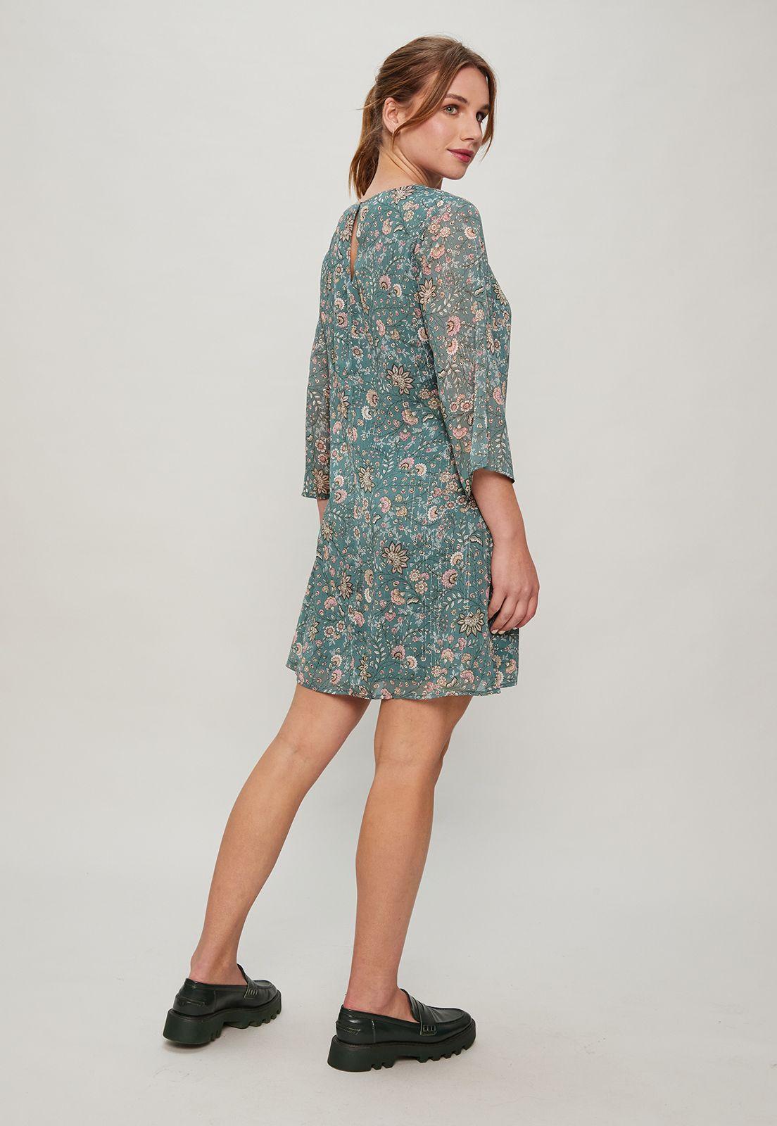 Vestido Tunica Con Brillo Verde Ash 13107124052107-4