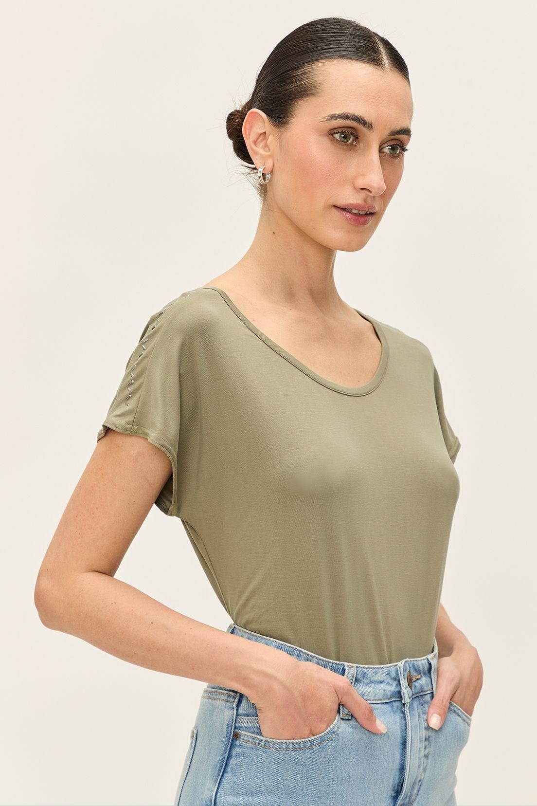 Polera Lisa Verde Ash 14204224002107-3