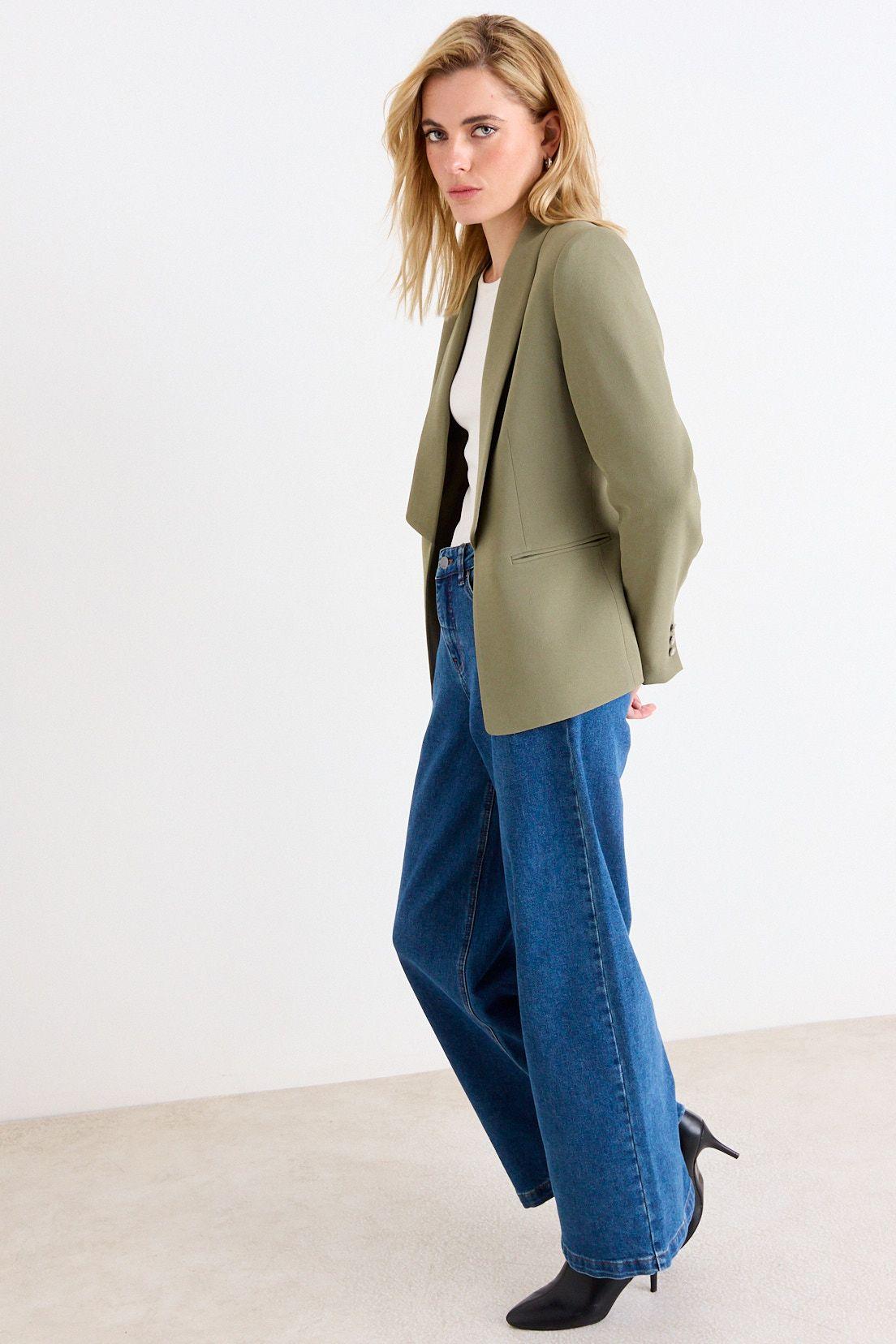 Blazer Liso Verde Oliva Ash 16007226051107-4