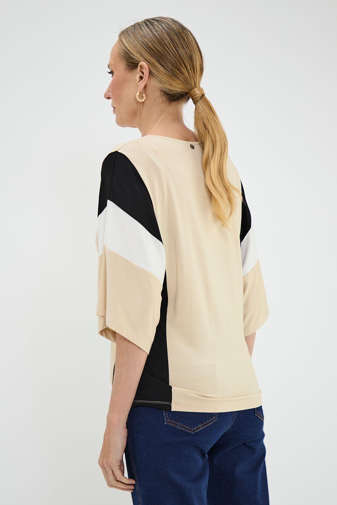 Polera Bloques Beige Ma Griffe 14202125050106-3