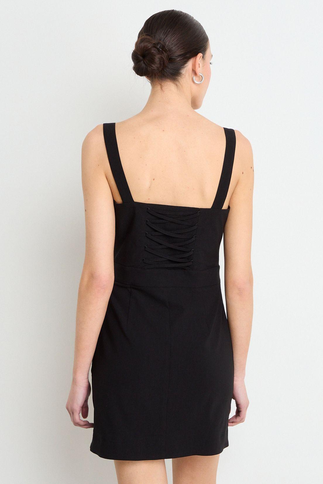 Vestido Liso Negro iO 13020225056102-2