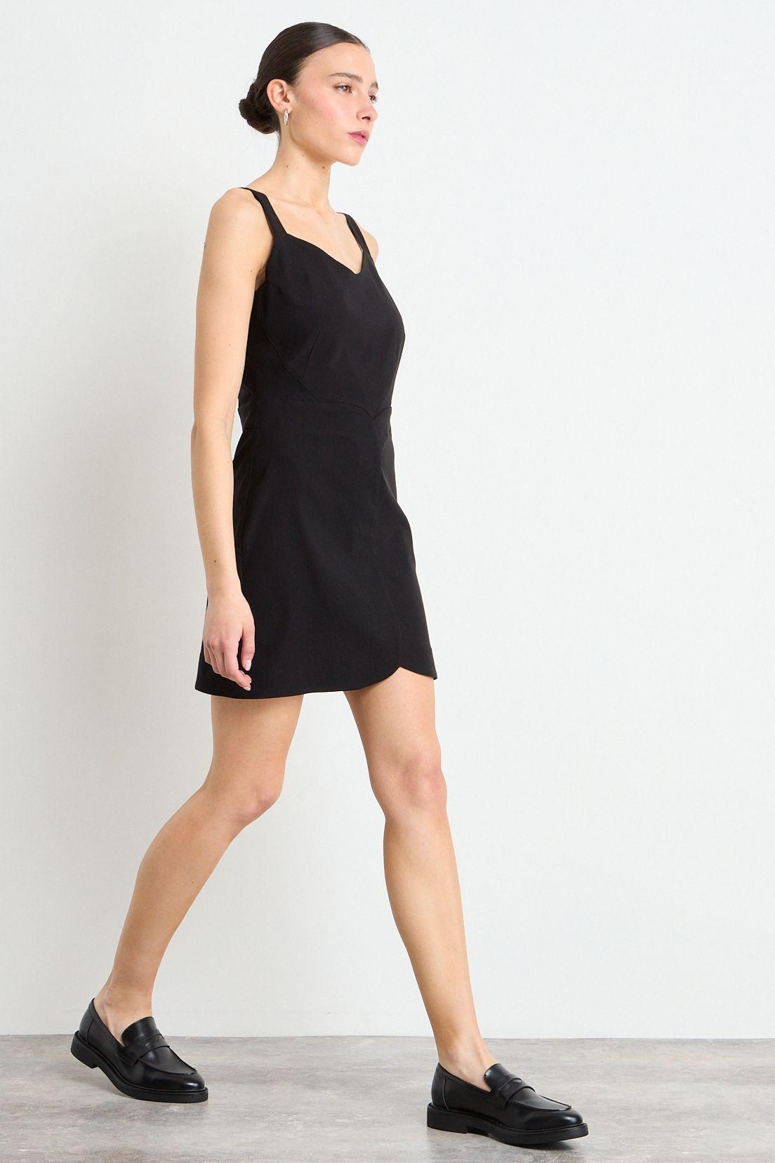 Vestido Liso Negro iO 13020225056102-3