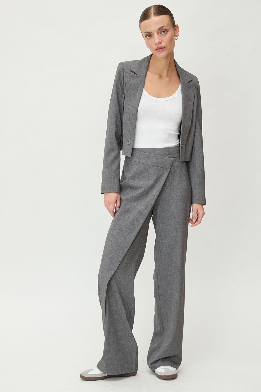 Pantalon Liso Gris 11020125054113-0
