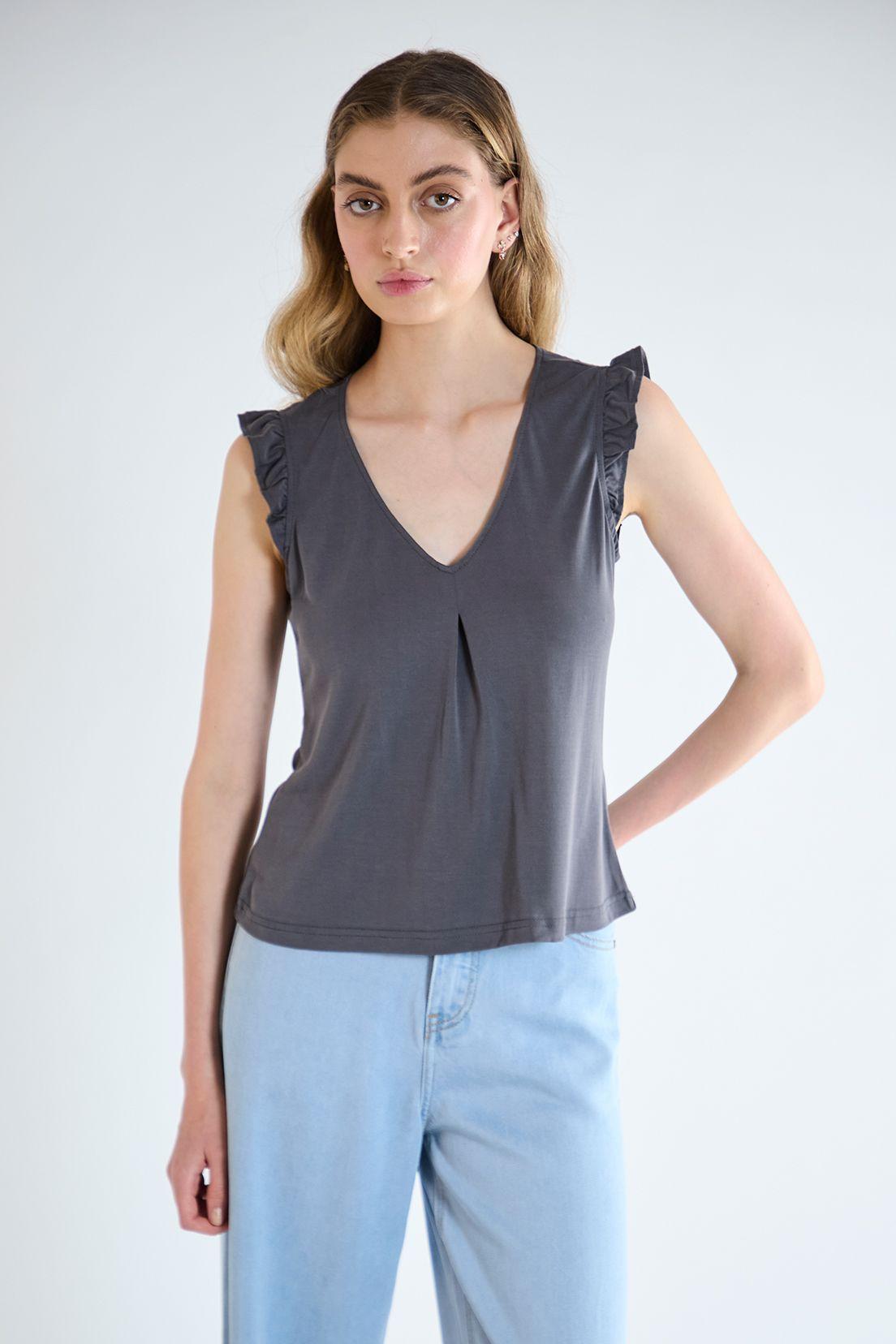 Polera Lisa Gris iO 14220125050163-0