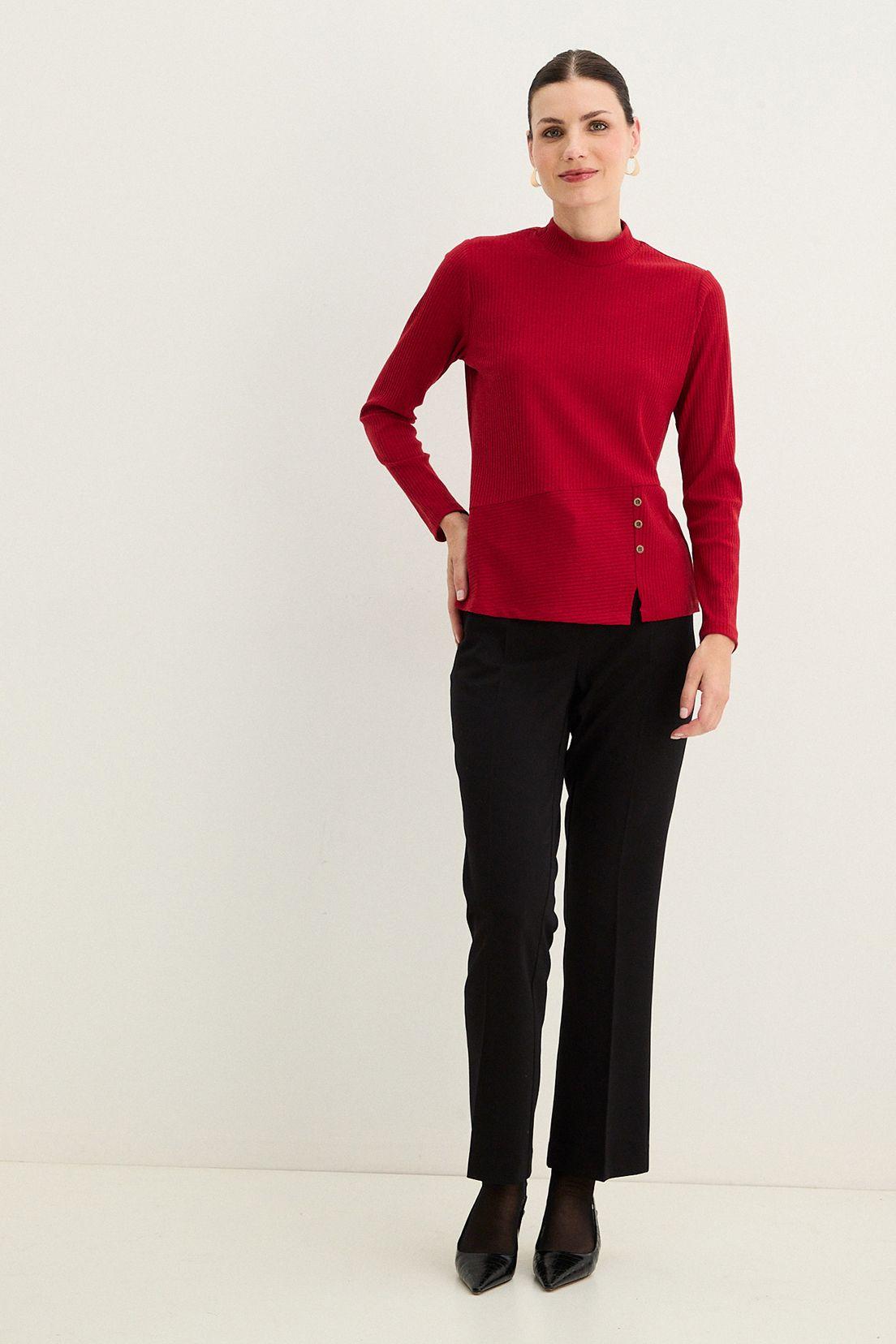 Polera Rib Acanalada Rojo 14202125007103-4