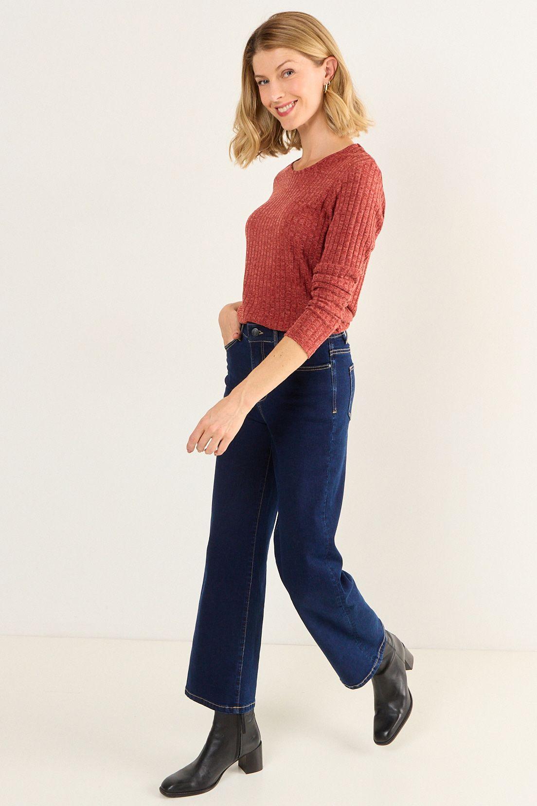 Polera Rib Melange Terracota Ma Griffe 14202126052214-4