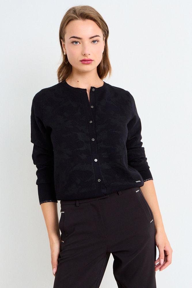 Cardigan Jaqcuard Negro Ash 18007126003102-0