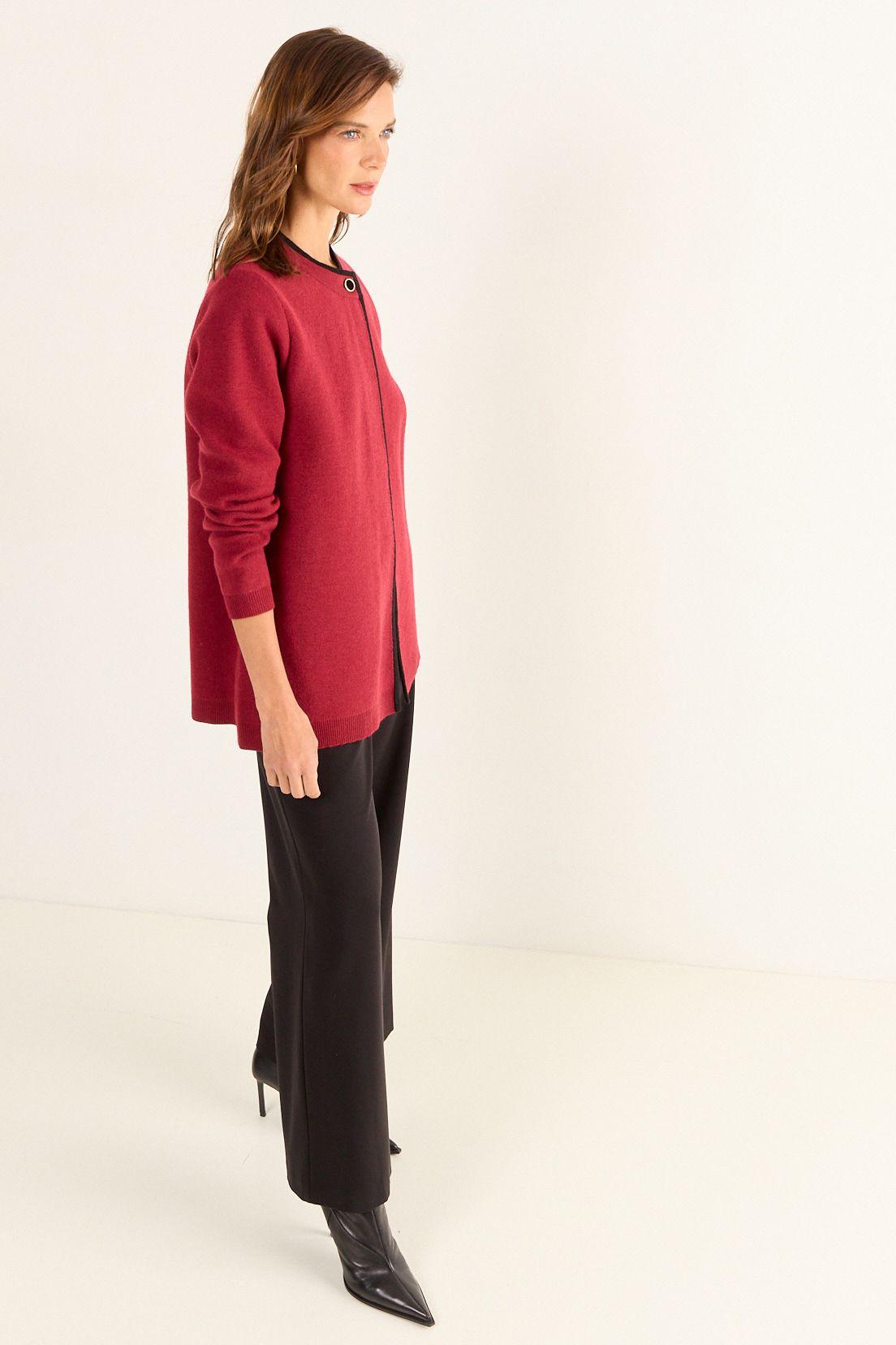 Tejido Grueso Con Lana Terracota Ma Griffe 18002126052214-4