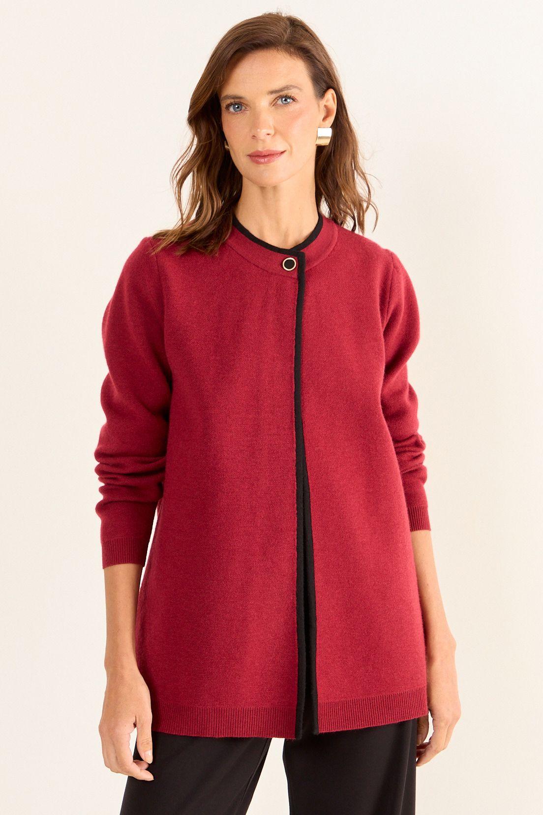 Tejido Grueso Con Lana Terracota Ma Griffe 18002126052214-0