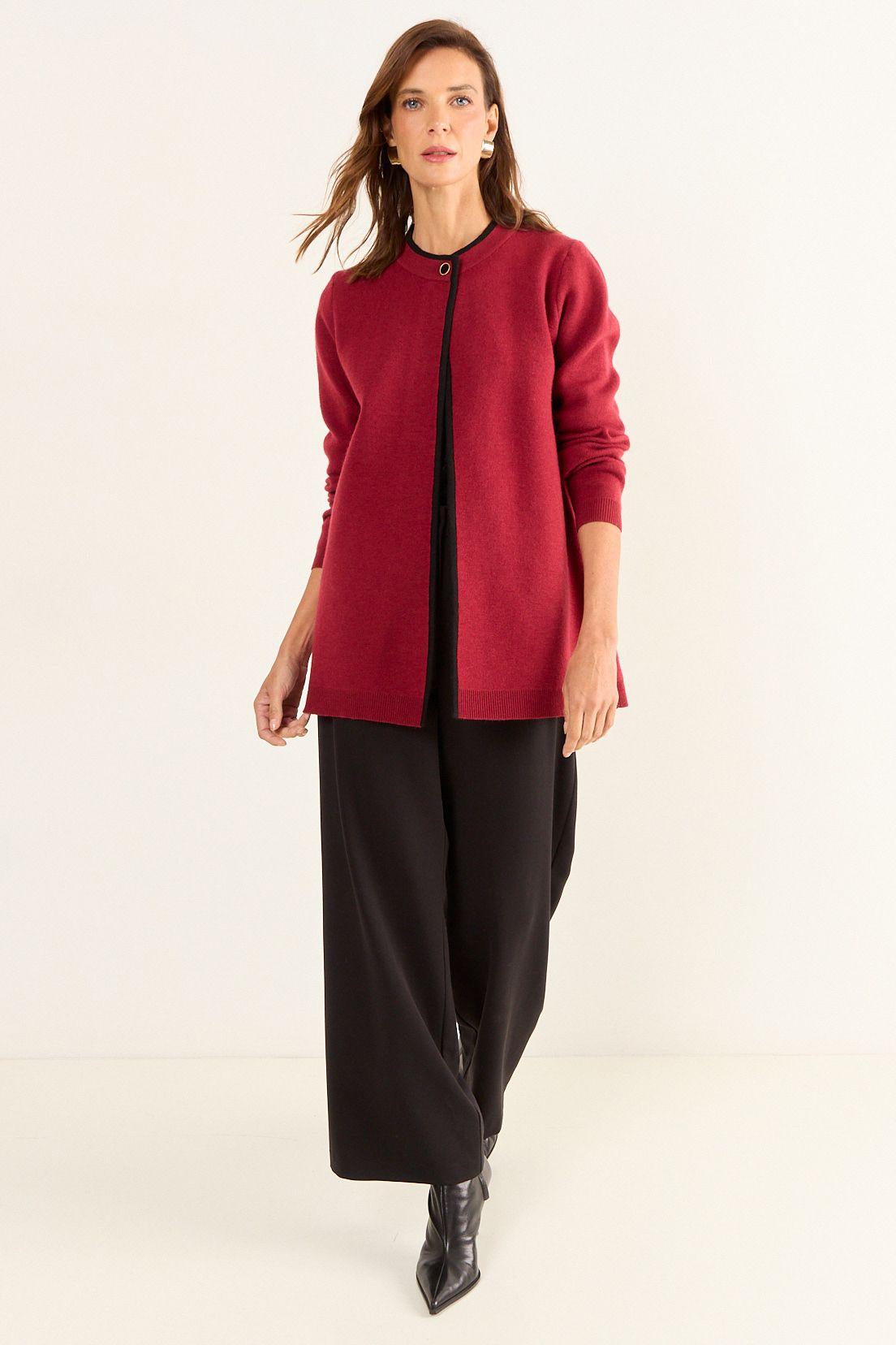 Tejido Grueso Con Lana Terracota Ma Griffe 18002126052214-3