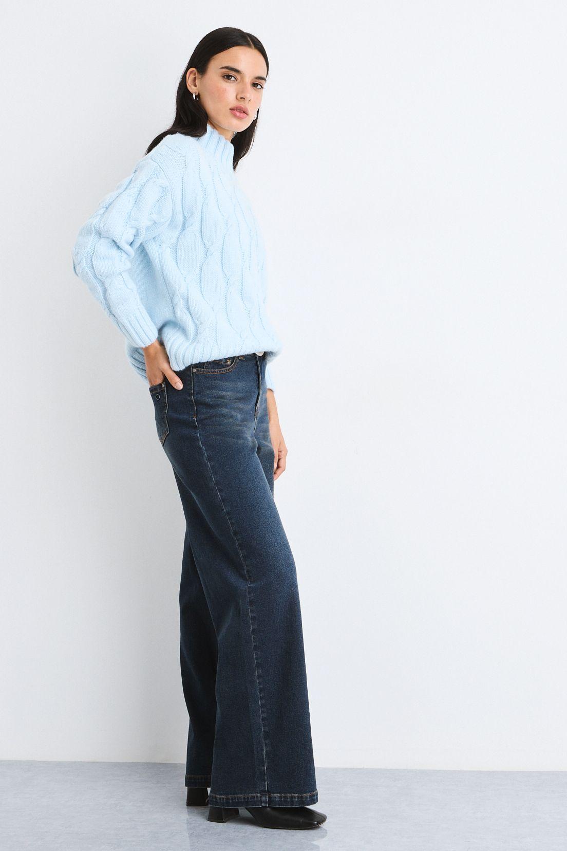 Sweater Liso Celeste 18120125023110-3