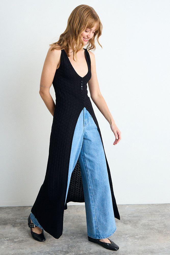 Chaleco Liso Negro iO 18020225009102-3