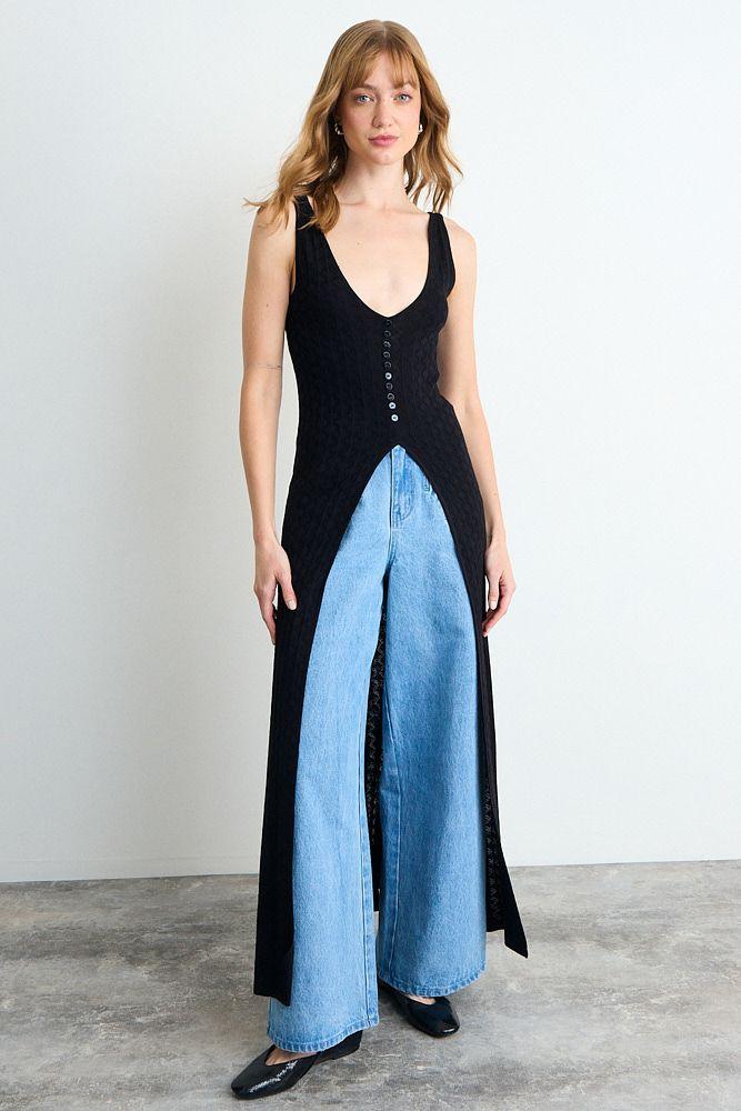 Chaleco Liso Negro iO 18020225009102-4