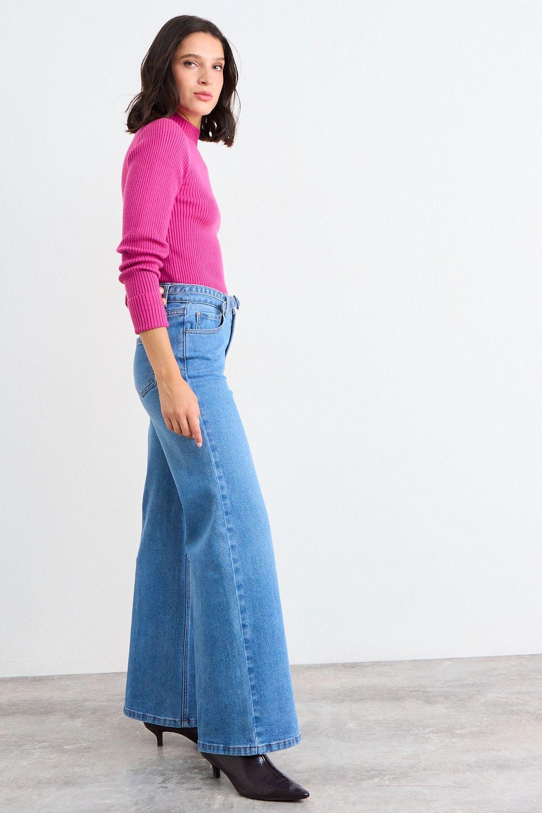 Sweater Liso Rosa iO 18120126006123-4