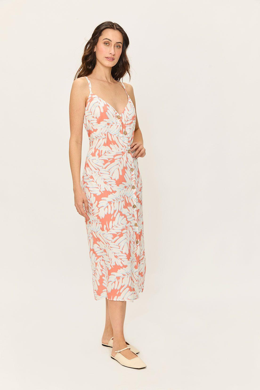 Vestido Largo Liso Coral Ash 13404224001133-2
