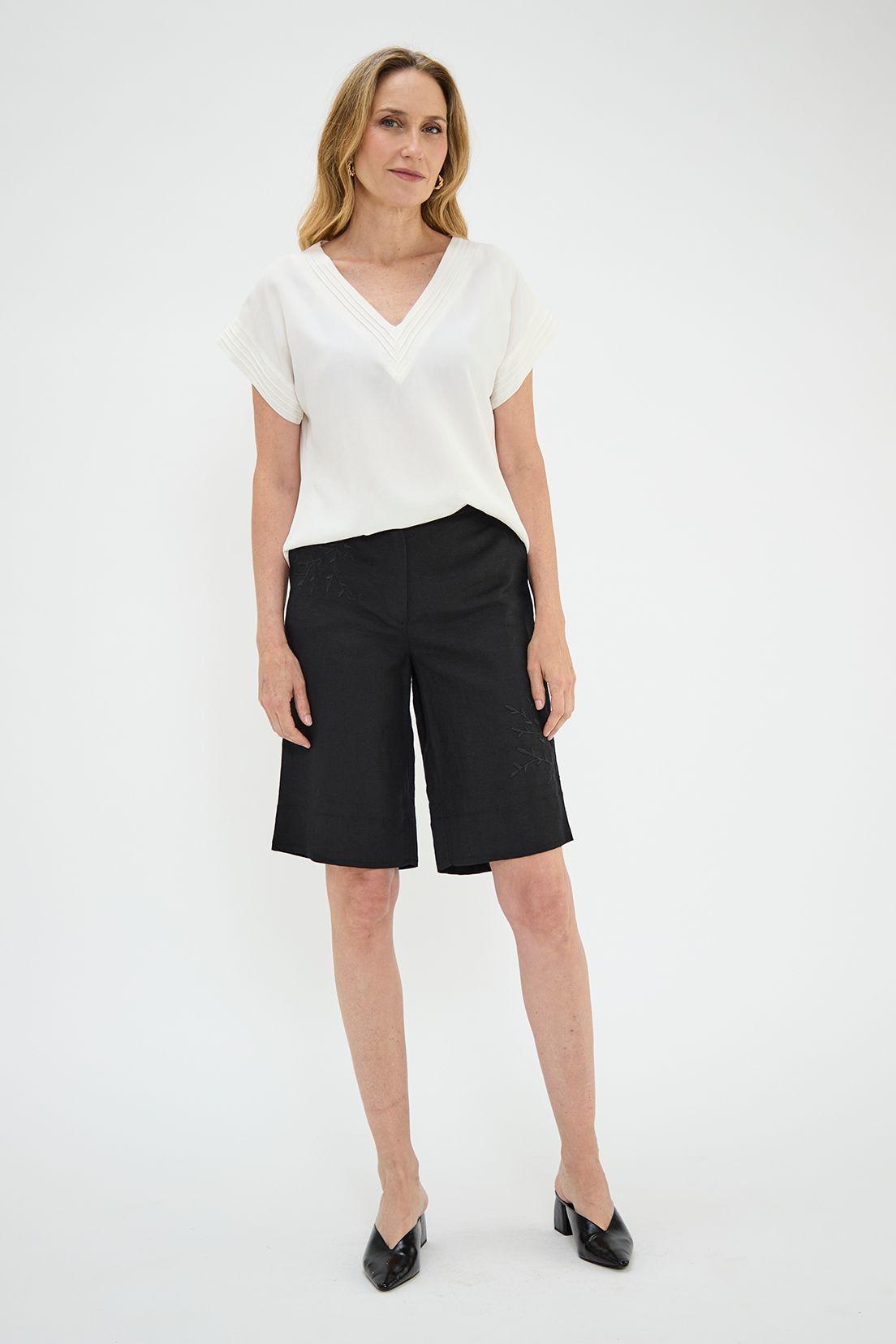 Blusa Lyocell Escote V Crudo Ma Griffe 14002224068105-4