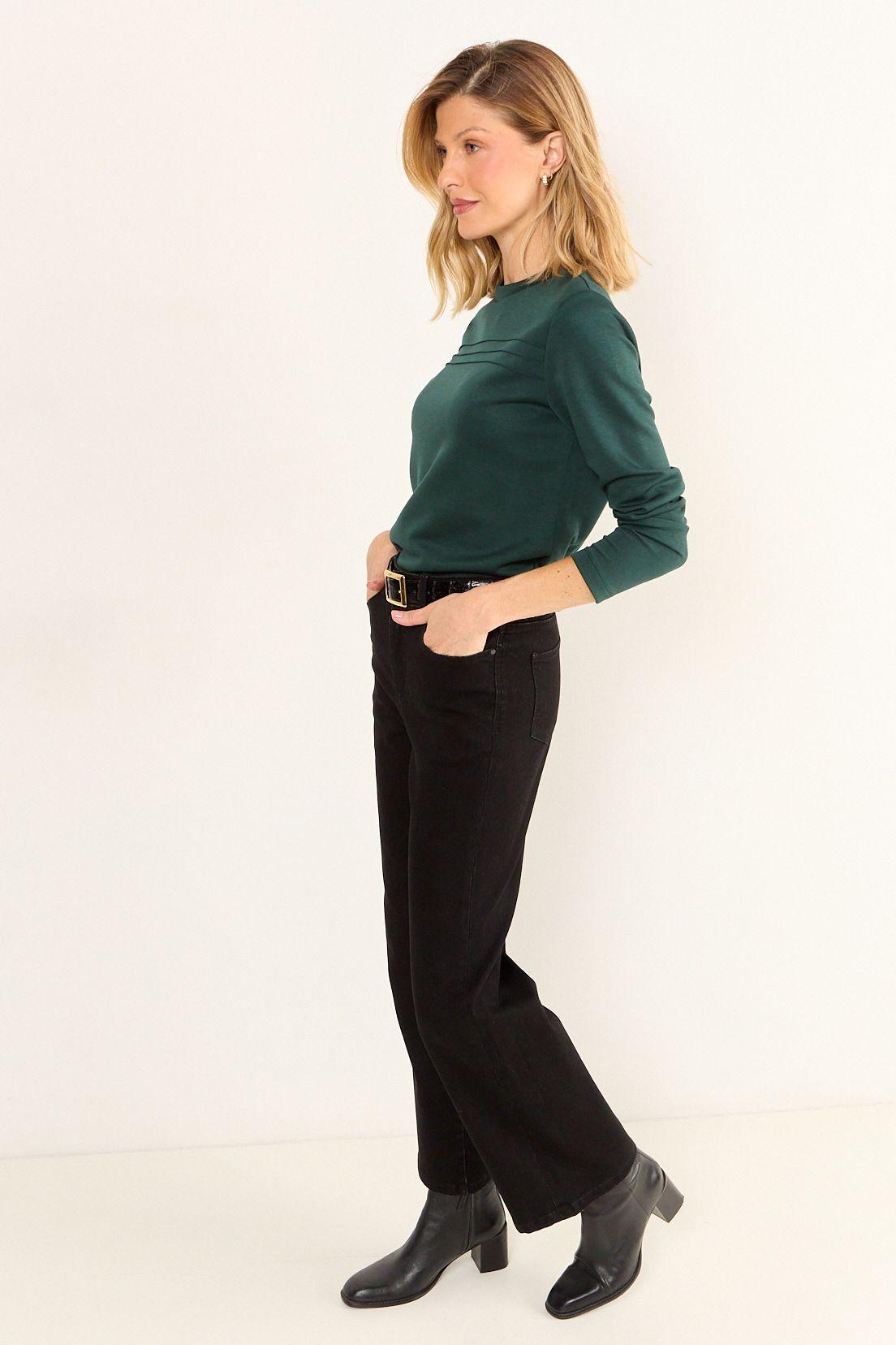 Polera Lisa Verde Oliva Ma Griffe 14202126009107-3