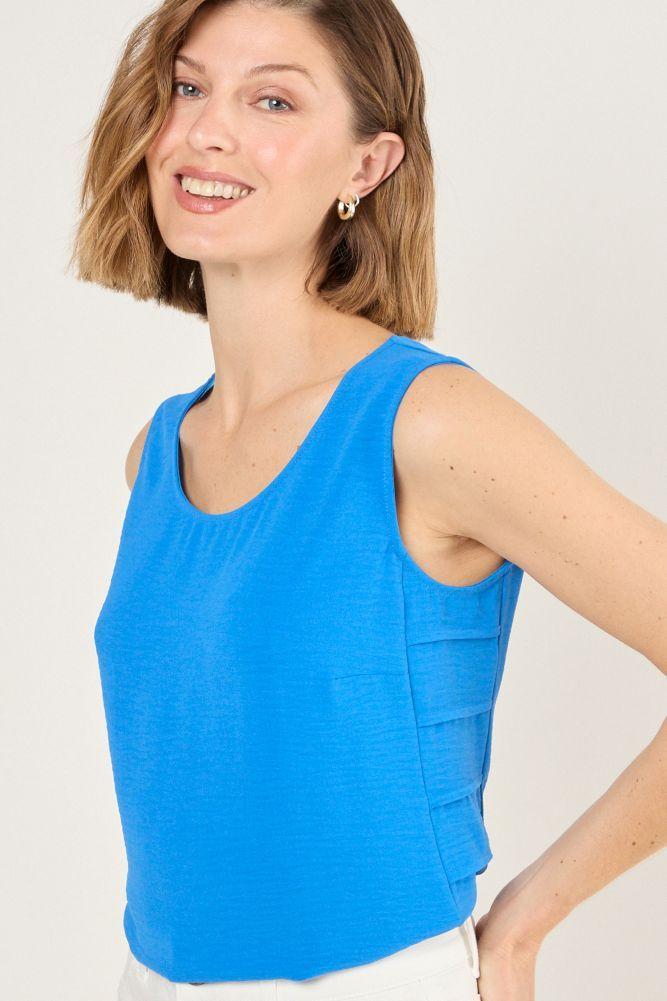 Blusa Sin Mangas Azul Ma Griffe 14002225009134-0