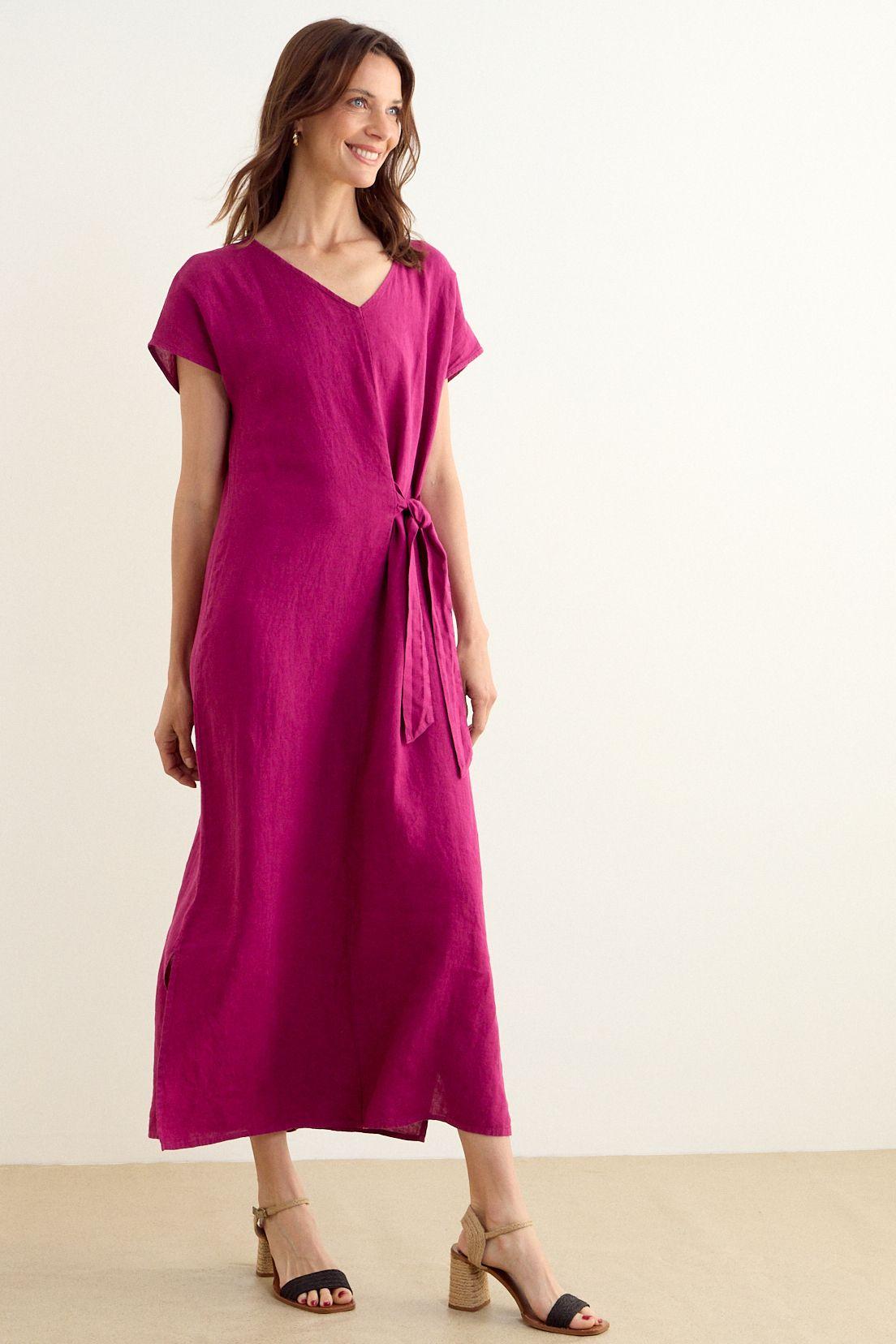 Vestido Liso Fucsia Ma Griffe 13002225302116-0