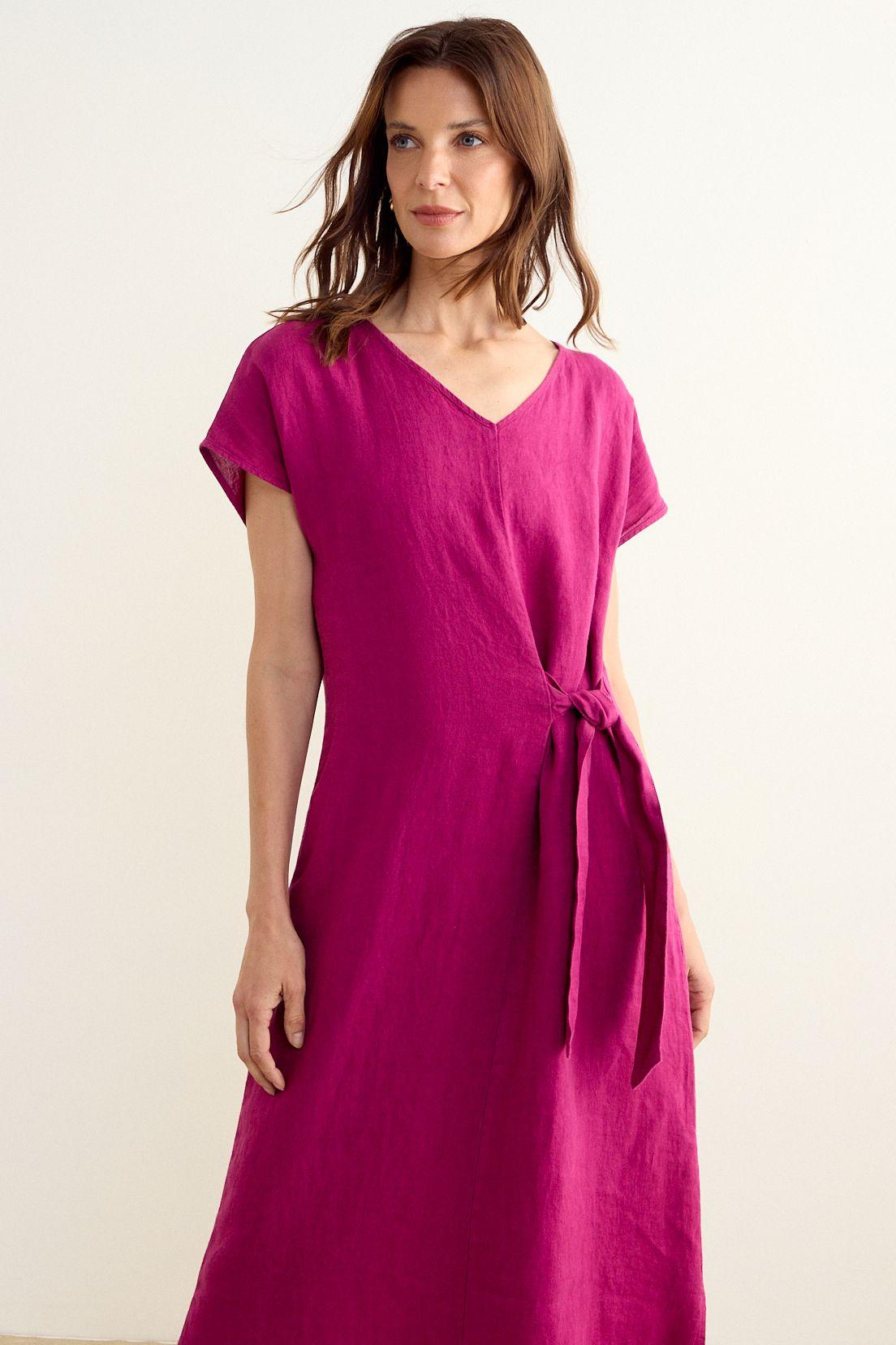 Vestido Liso Fucsia Ma Griffe 13002225302116-1