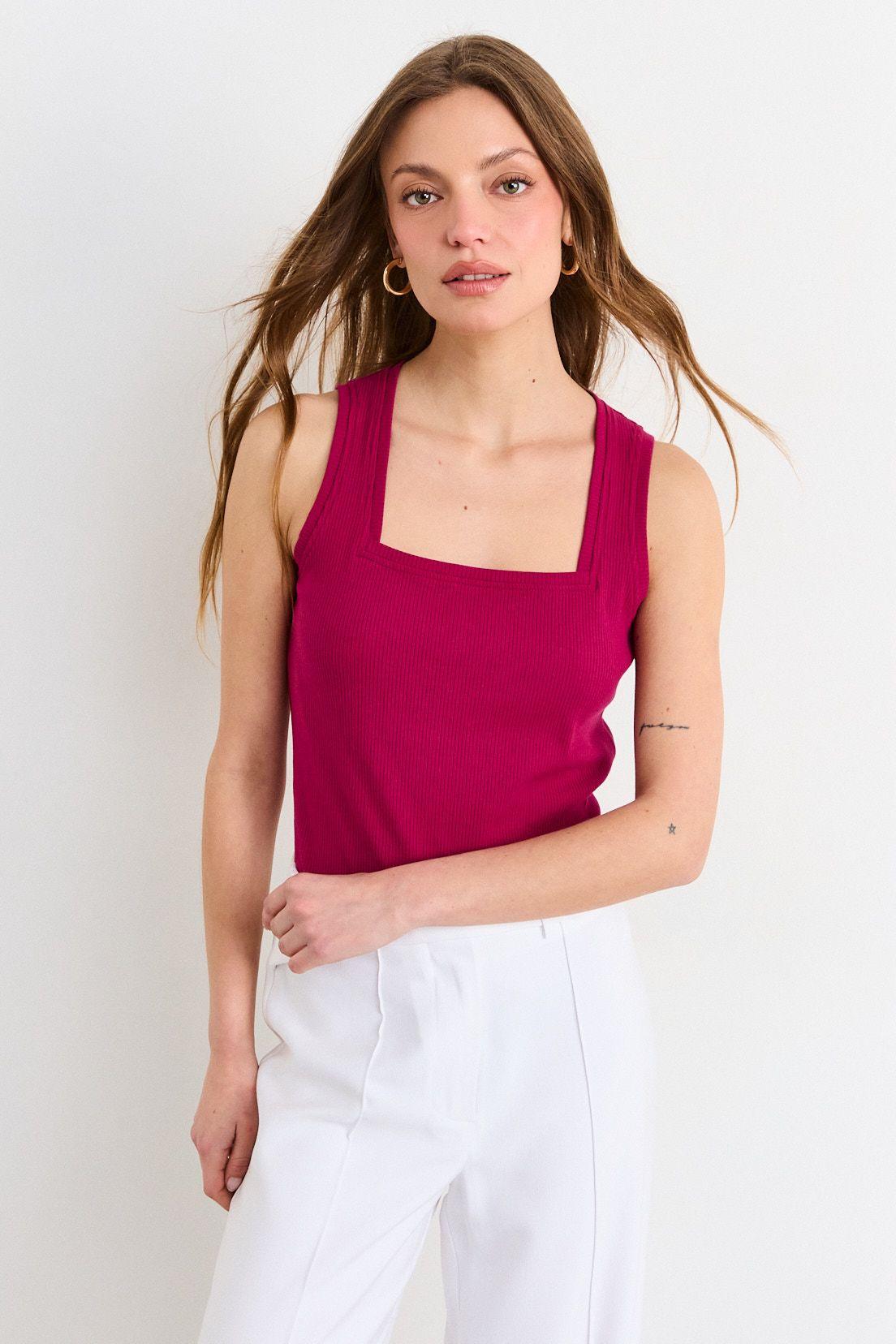 Polera Sin Mangas Fucsia iO 14220226007121-1
