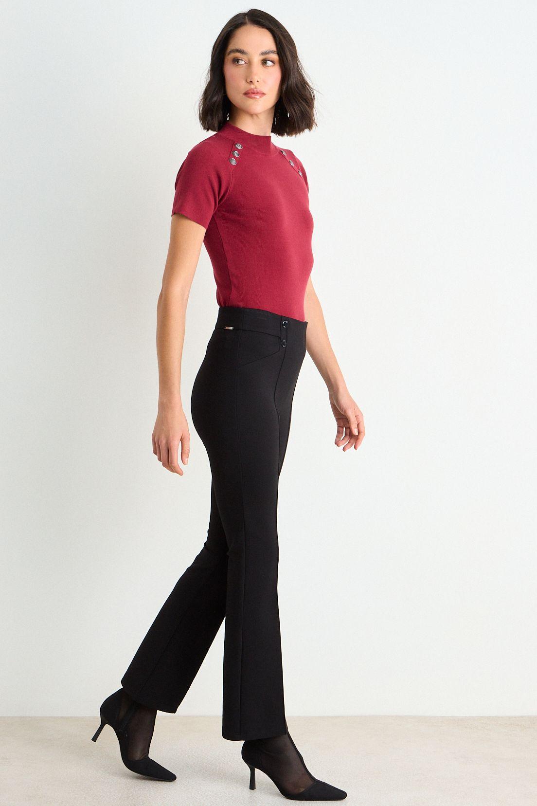 Polera Tejida Manga Corta Burdeos Ash 18207126051112-4