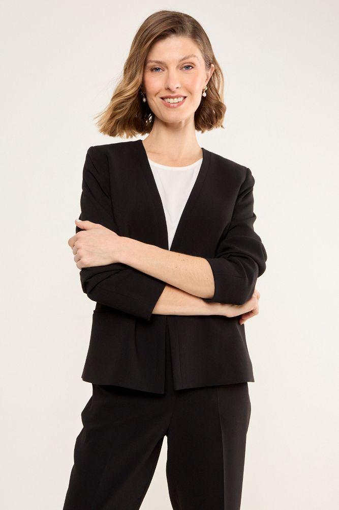 Blazer Sin Solapa Negro Ma Griffe 16002225059102-0