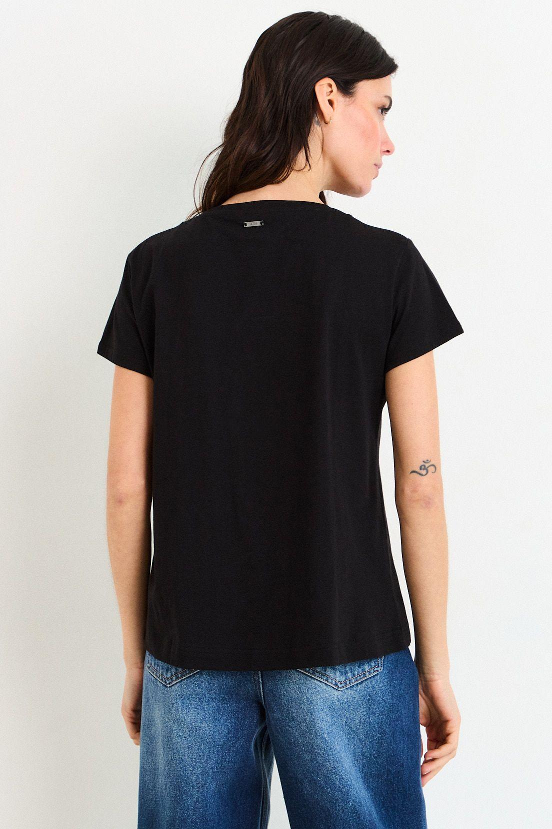 Polera Manga Corta Negro Ash 14607226003102-2