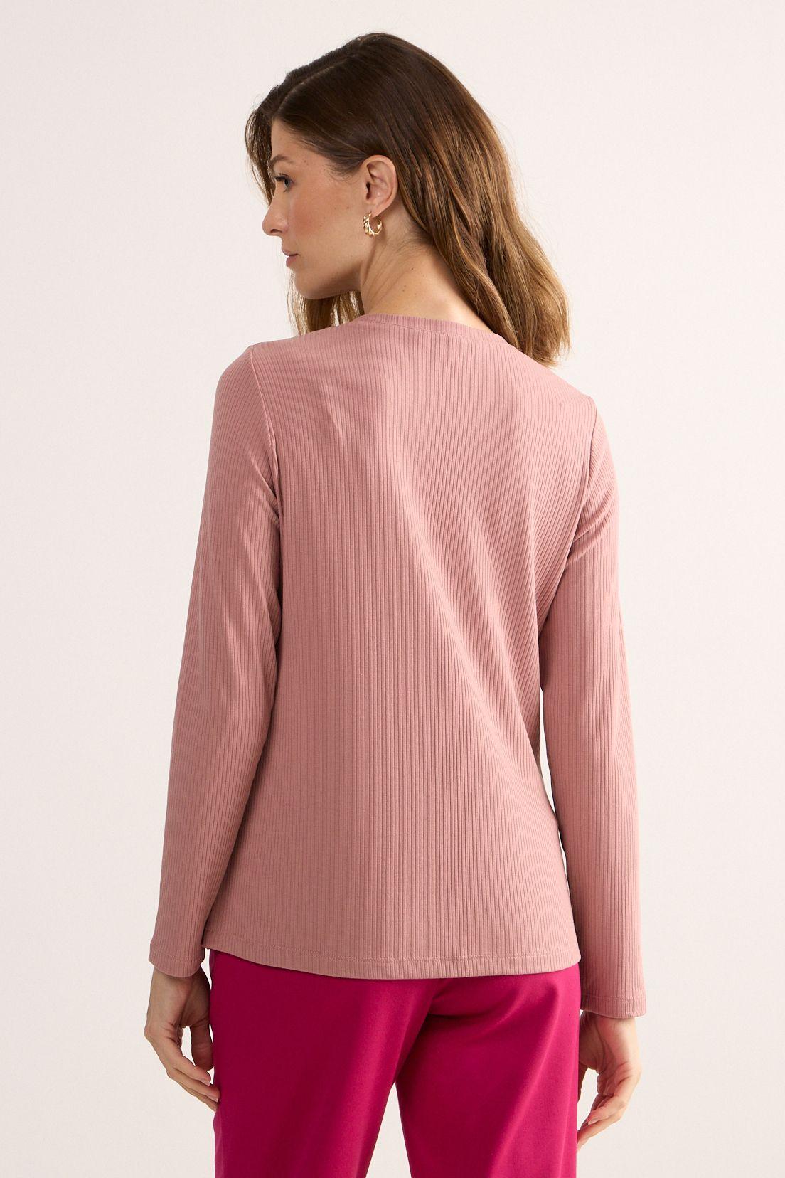Polera Manga Larga Rosa Ma Griffe 14202225001123-3